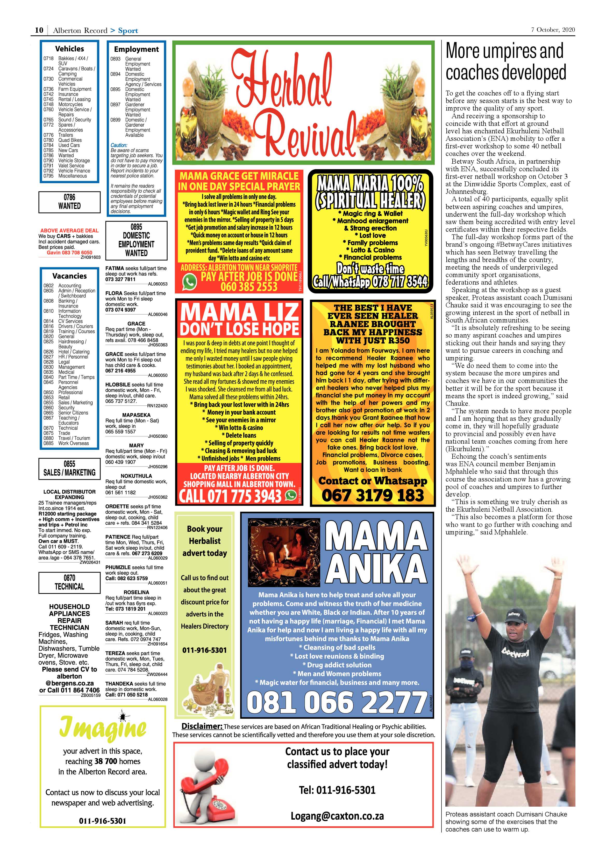 Alberton Record 07 October 2020 page 10