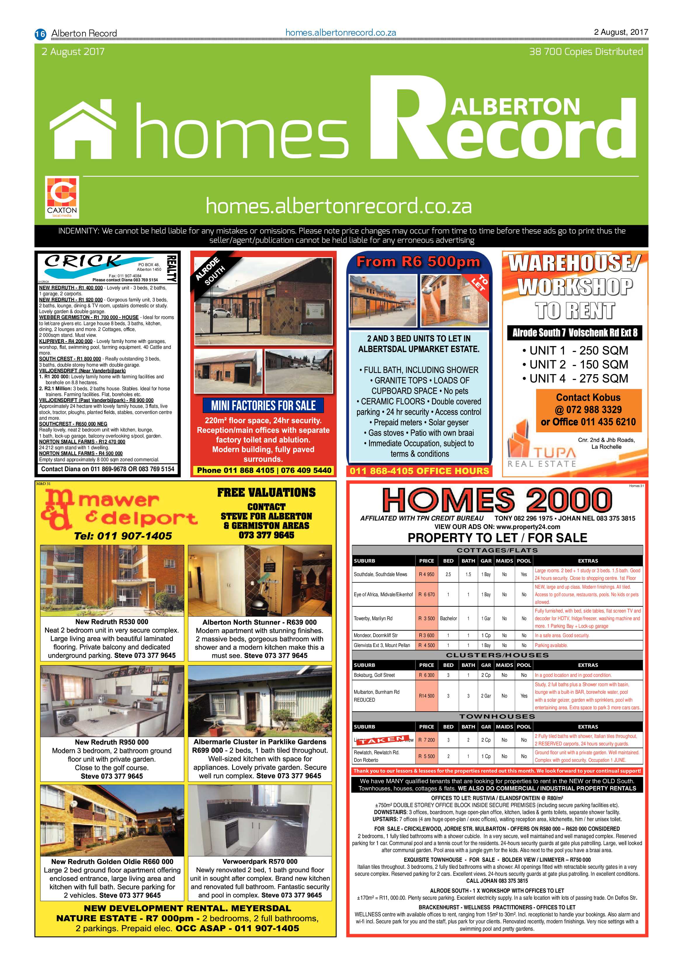 Alberton Record 02 August 2017 page 16