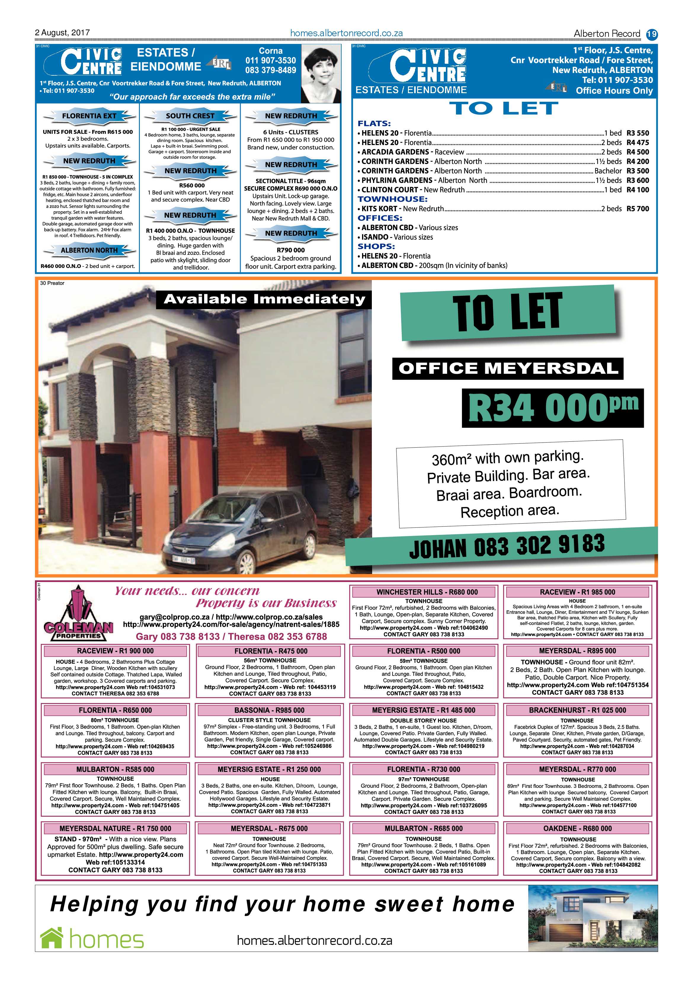 Alberton Record 02 August 2017 page 19
