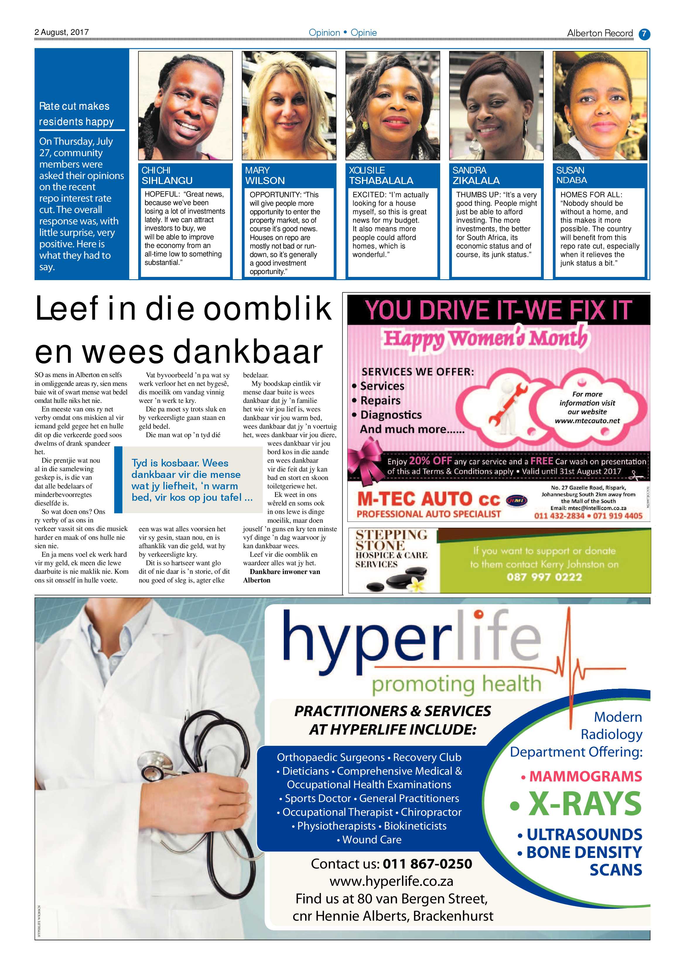 Alberton Record 02 August 2017 page 7