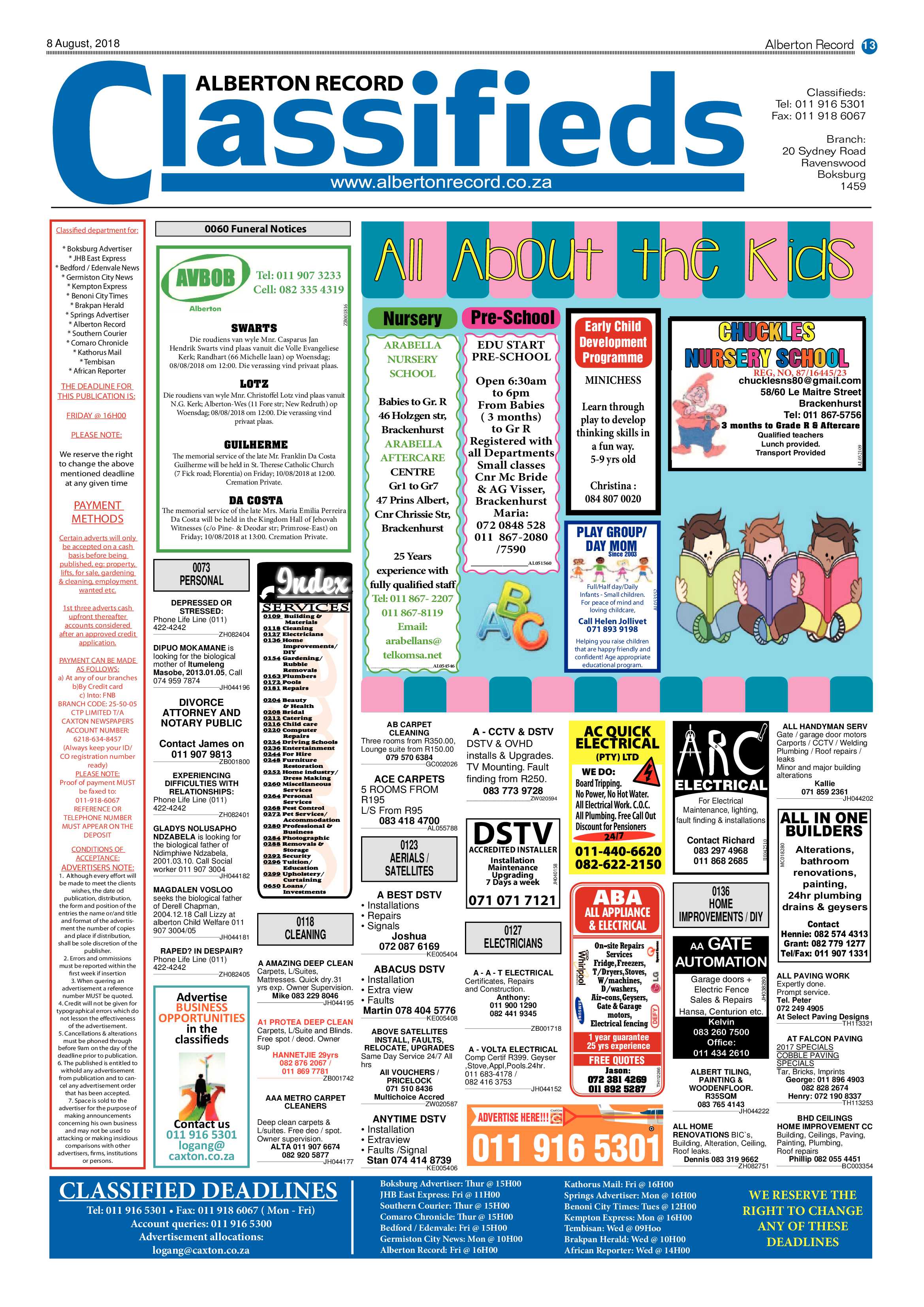 Alberton Record 08 August 2018 page 13