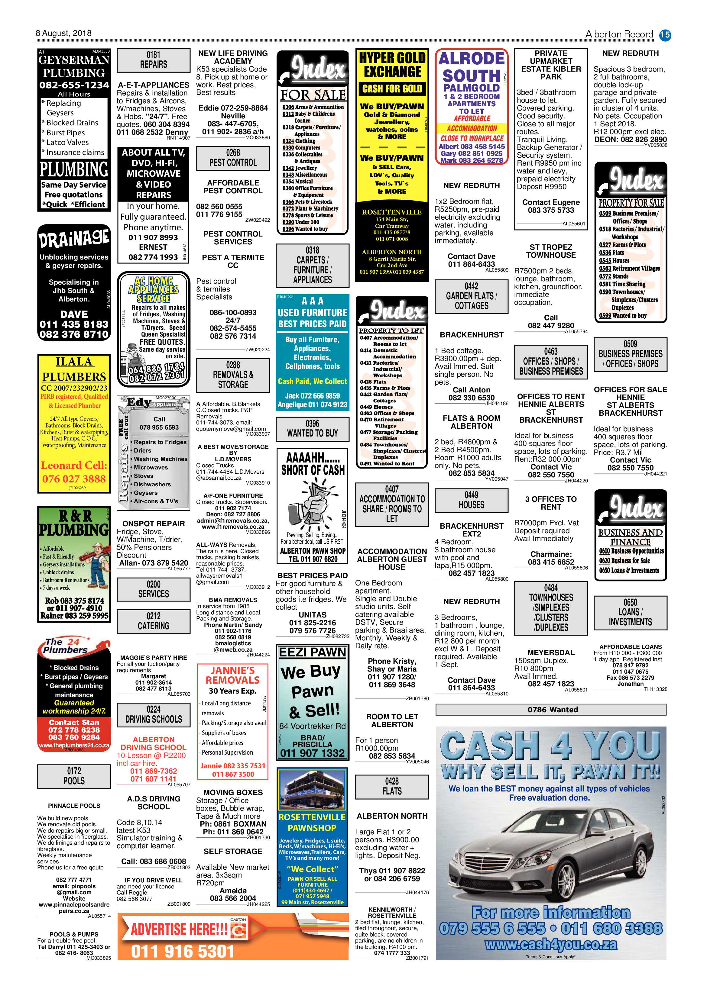 Alberton Record 08 August 2018 page 15