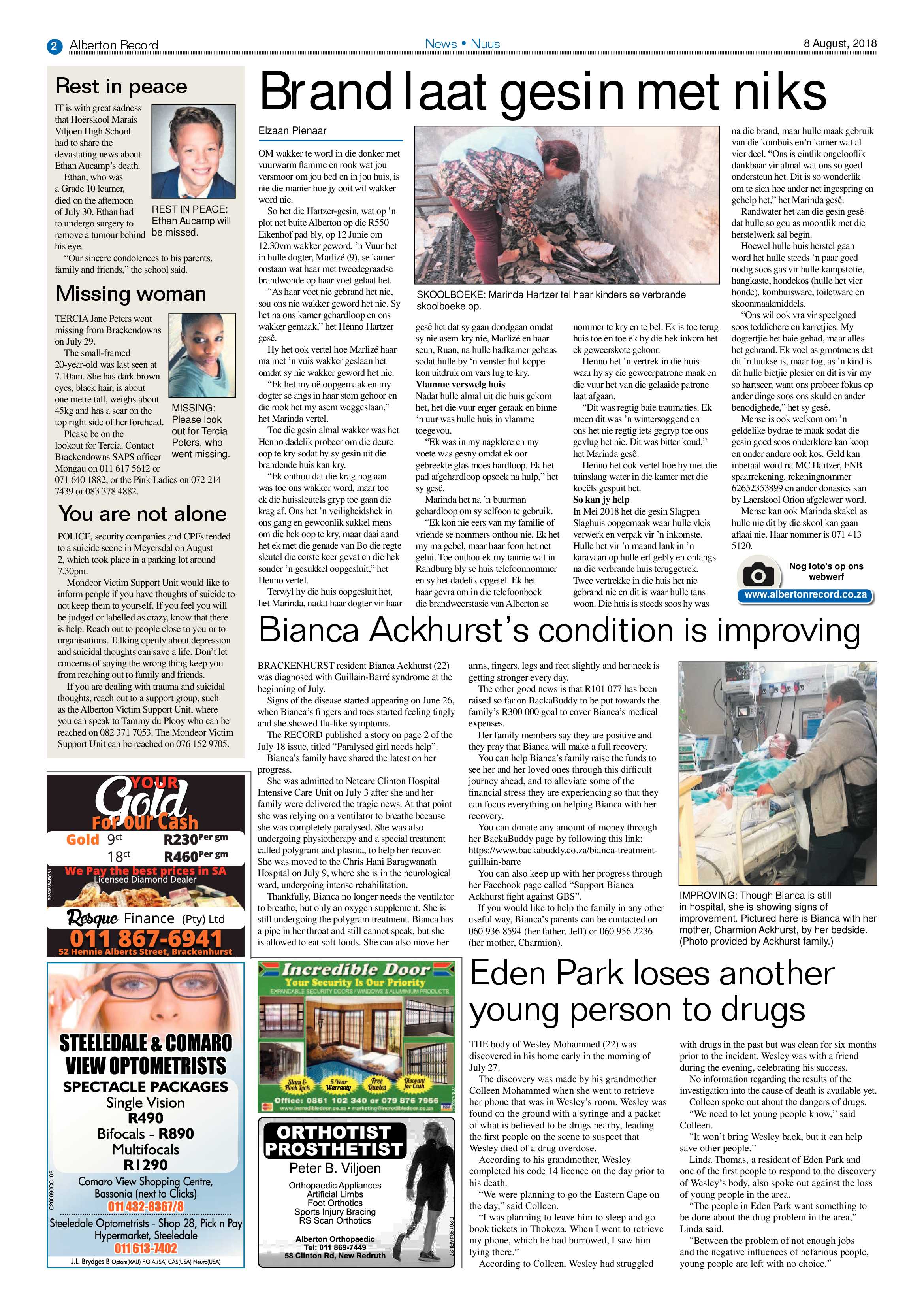 Alberton Record 08 August 2018 page 2