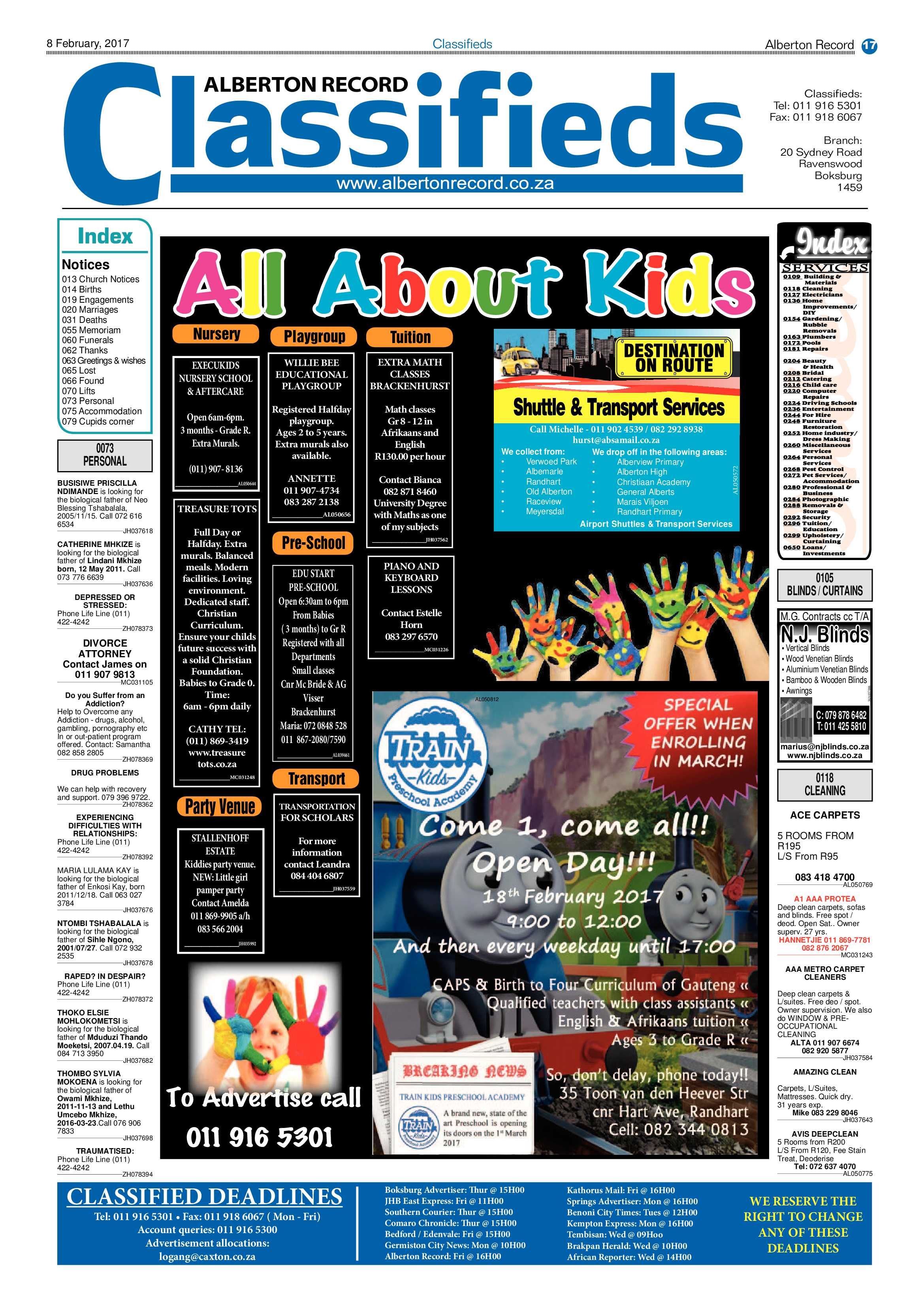 Alberton Record 08 February 2017 page 17