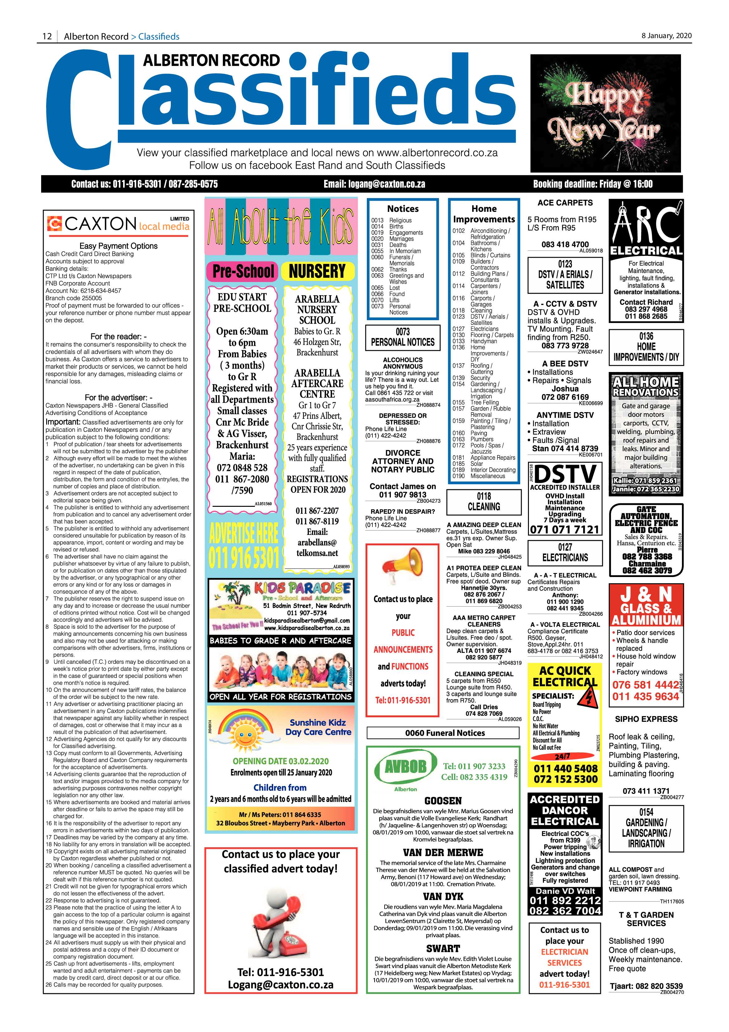 Alberton Record 08 January 2020 page 12