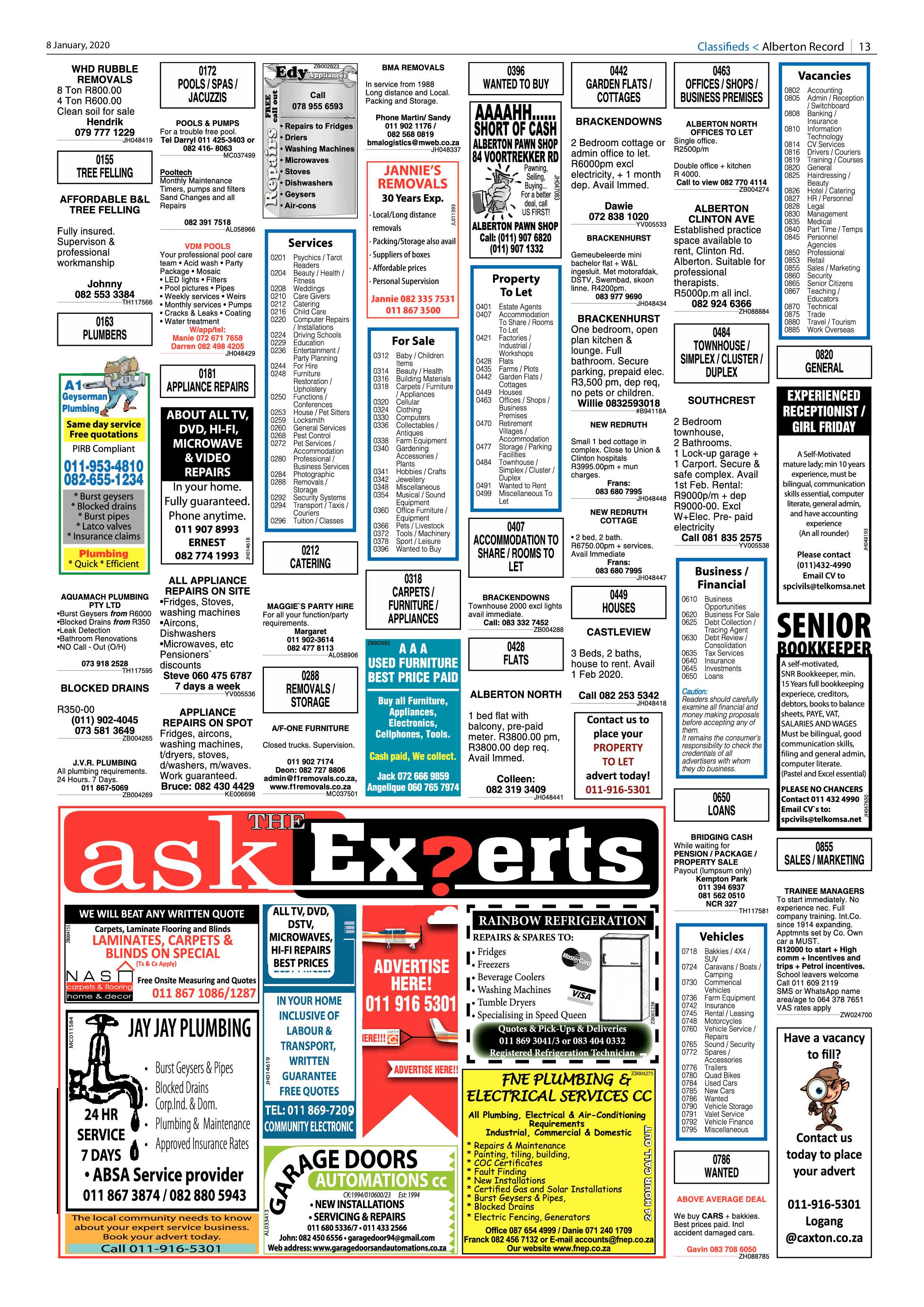 Alberton Record 08 January 2020 page 13