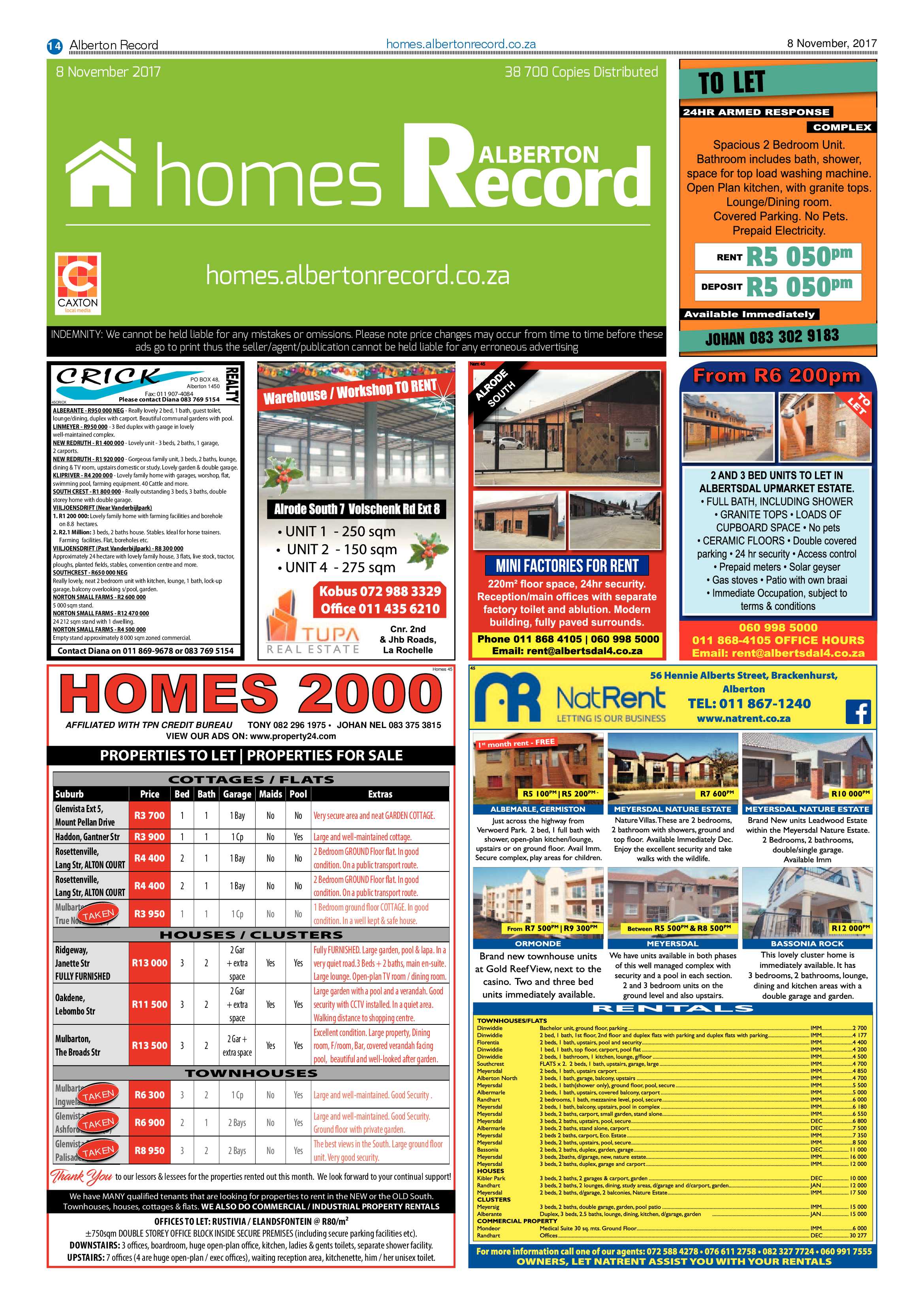 Alberton Record 08 November 2017 page 14