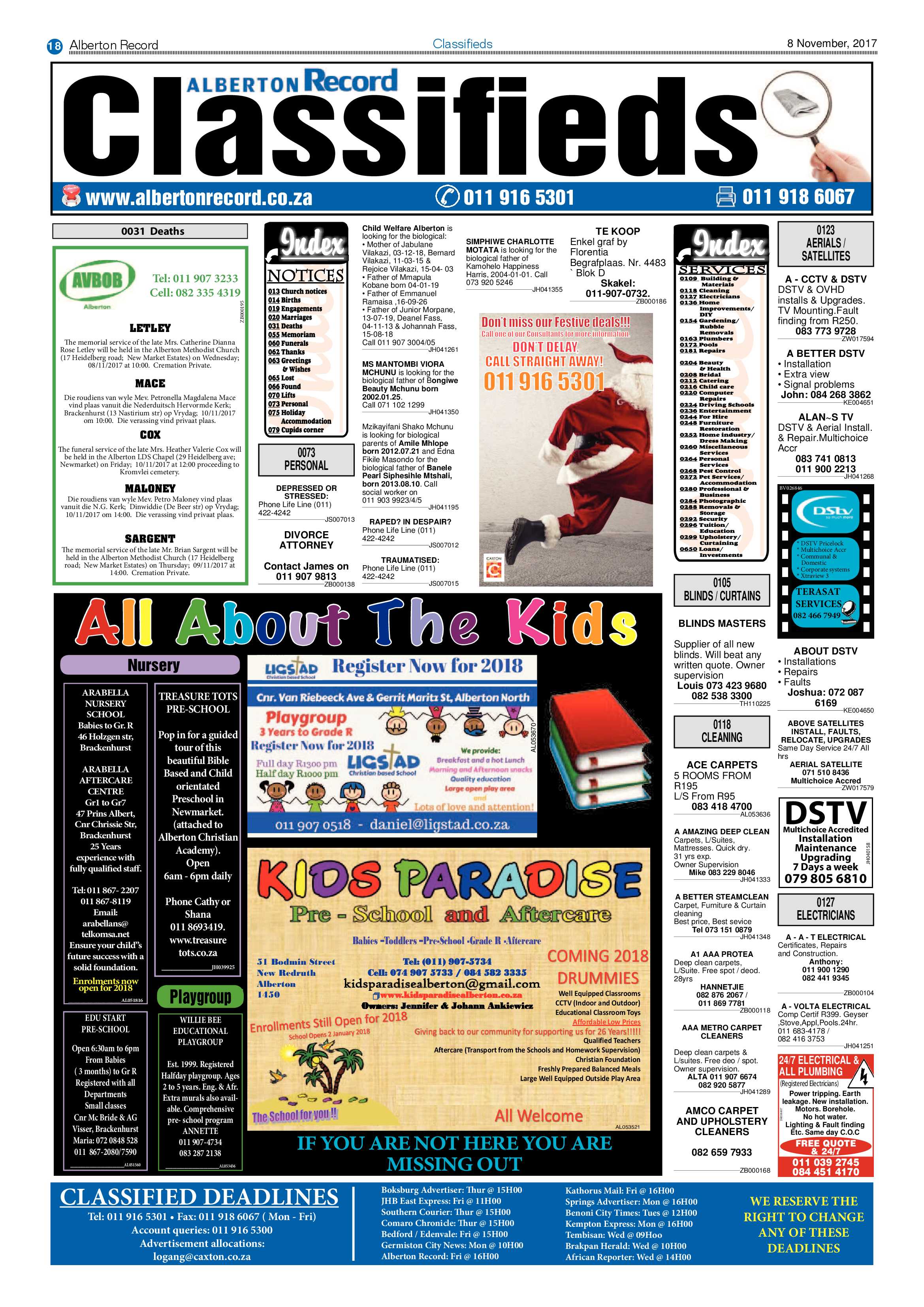Alberton Record 08 November 2017 page 18