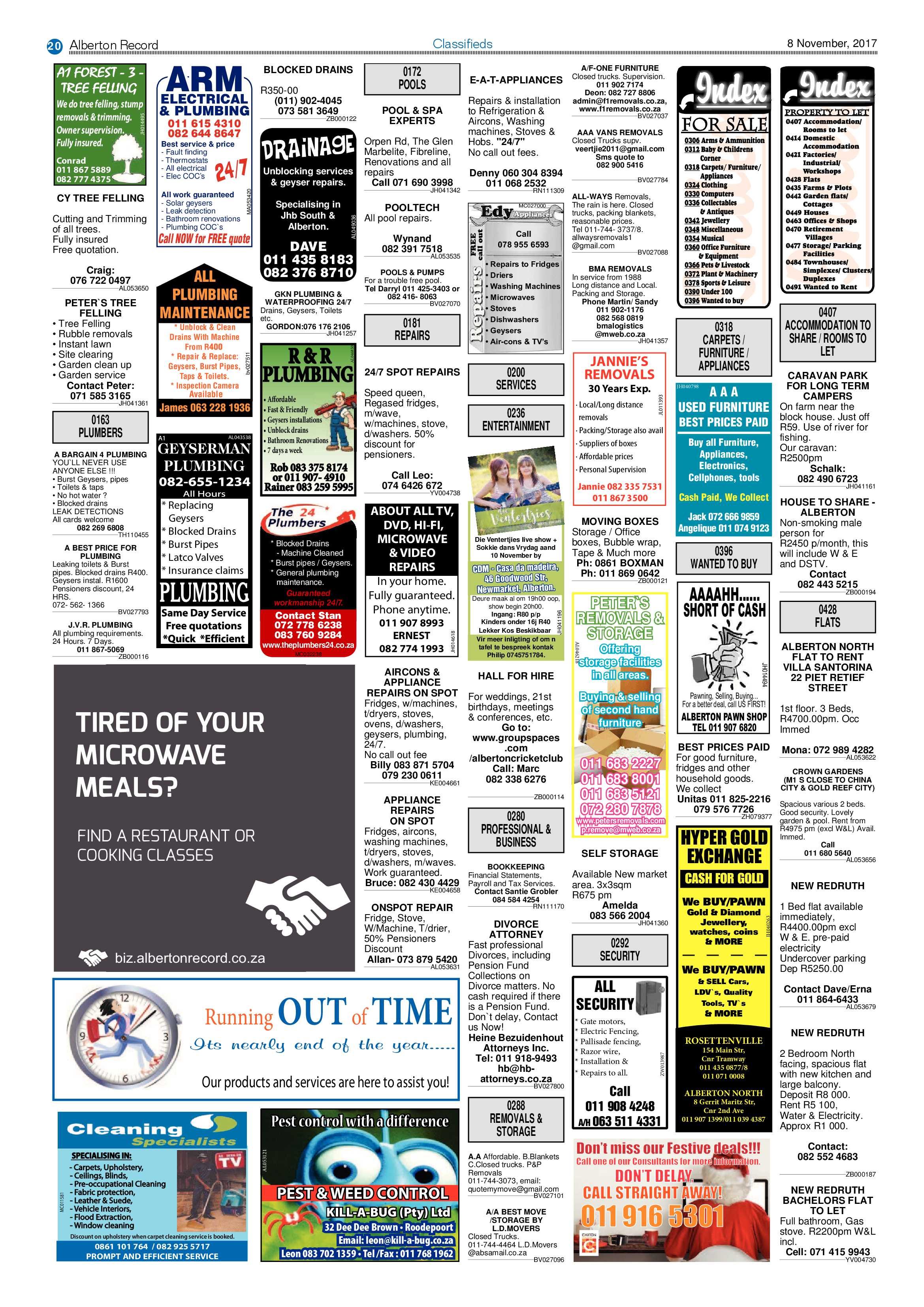 Alberton Record 08 November 2017 page 20