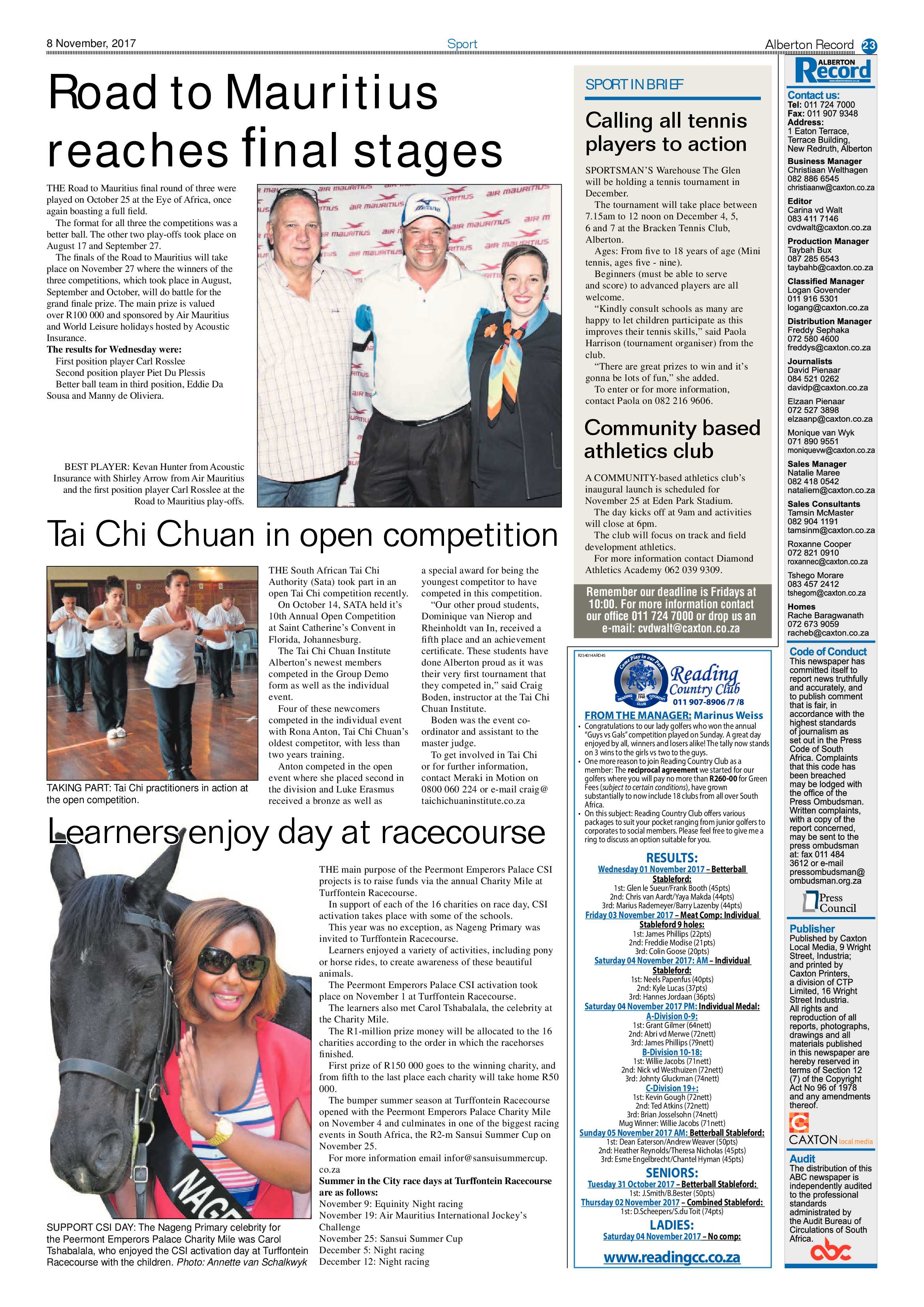 Alberton Record 08 November 2017 page 23