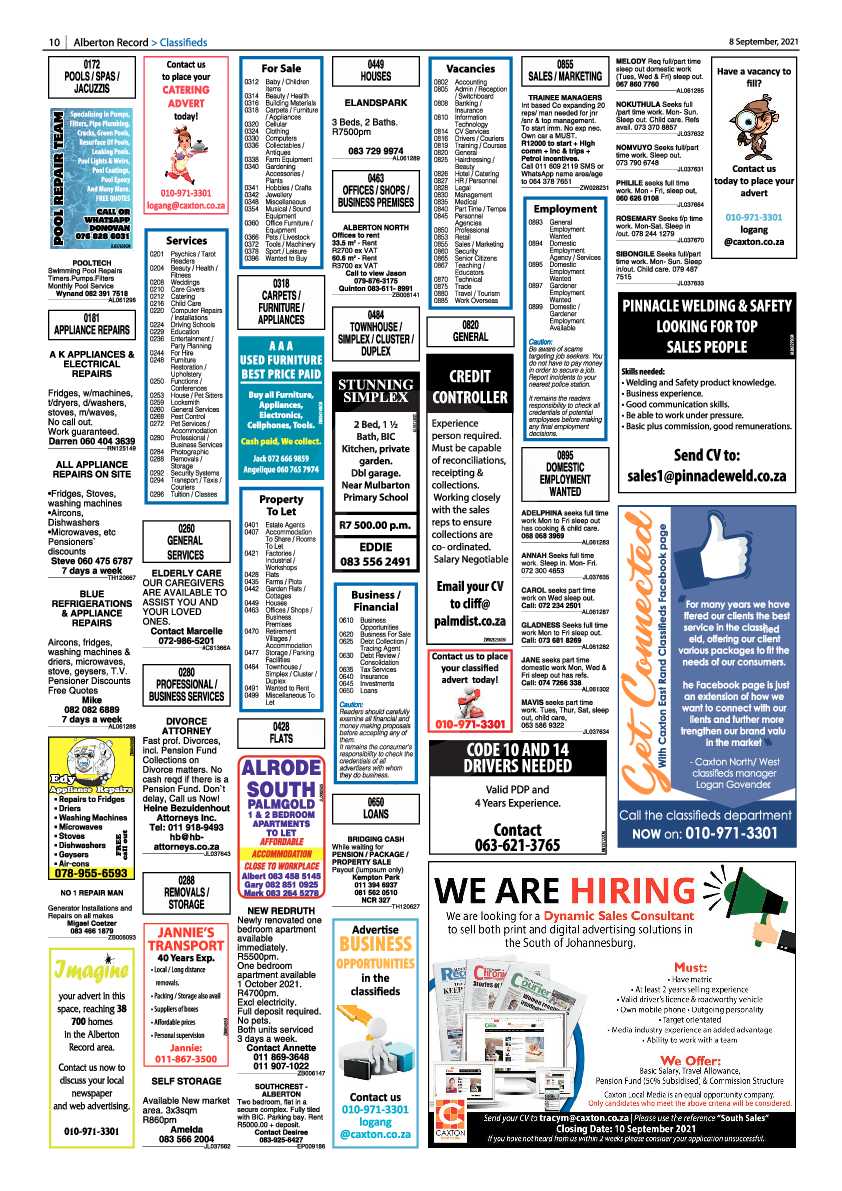 Alberton Record 08 September 2021 page 10