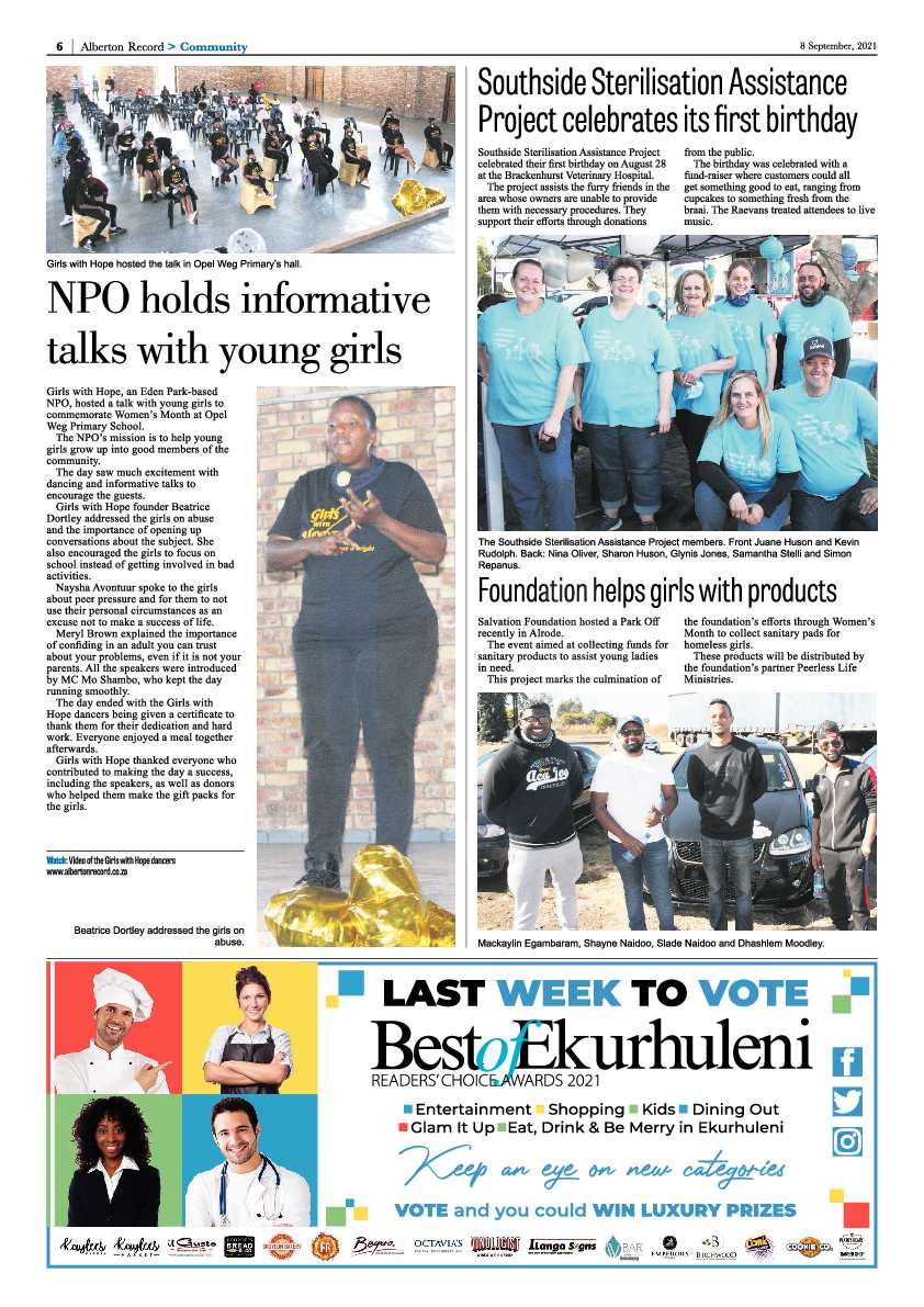 Alberton Record 08 September 2021 page 6
