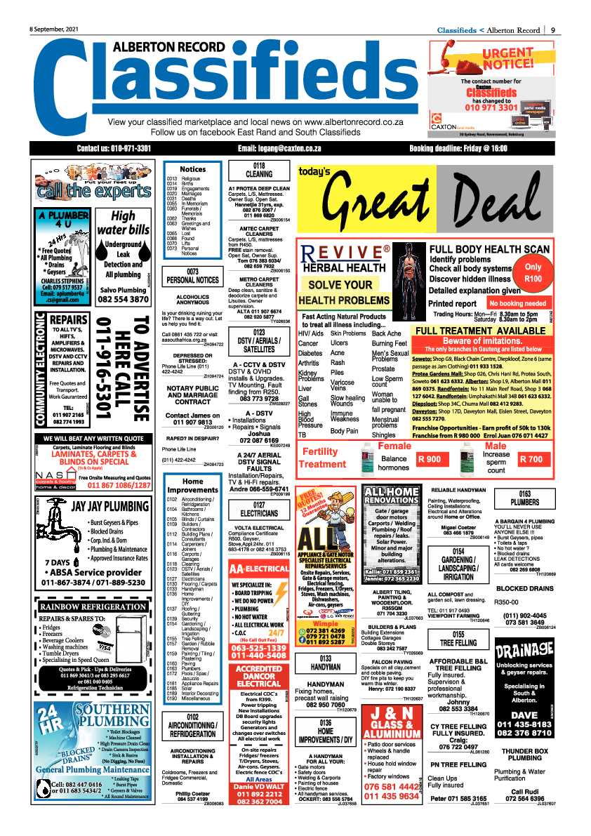 Alberton Record 08 September 2021 page 9