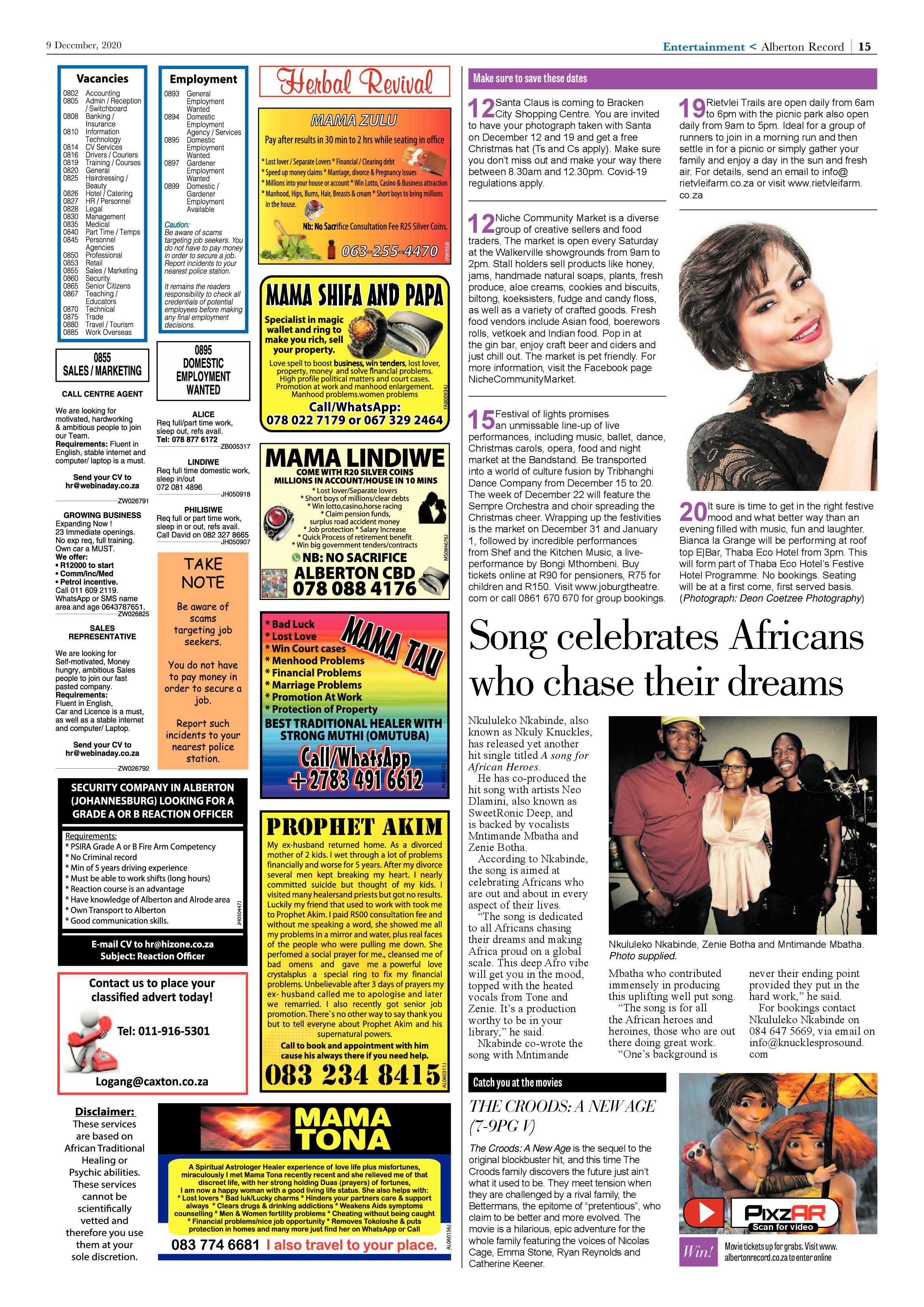Alberton Record 09 December 2020 page 15