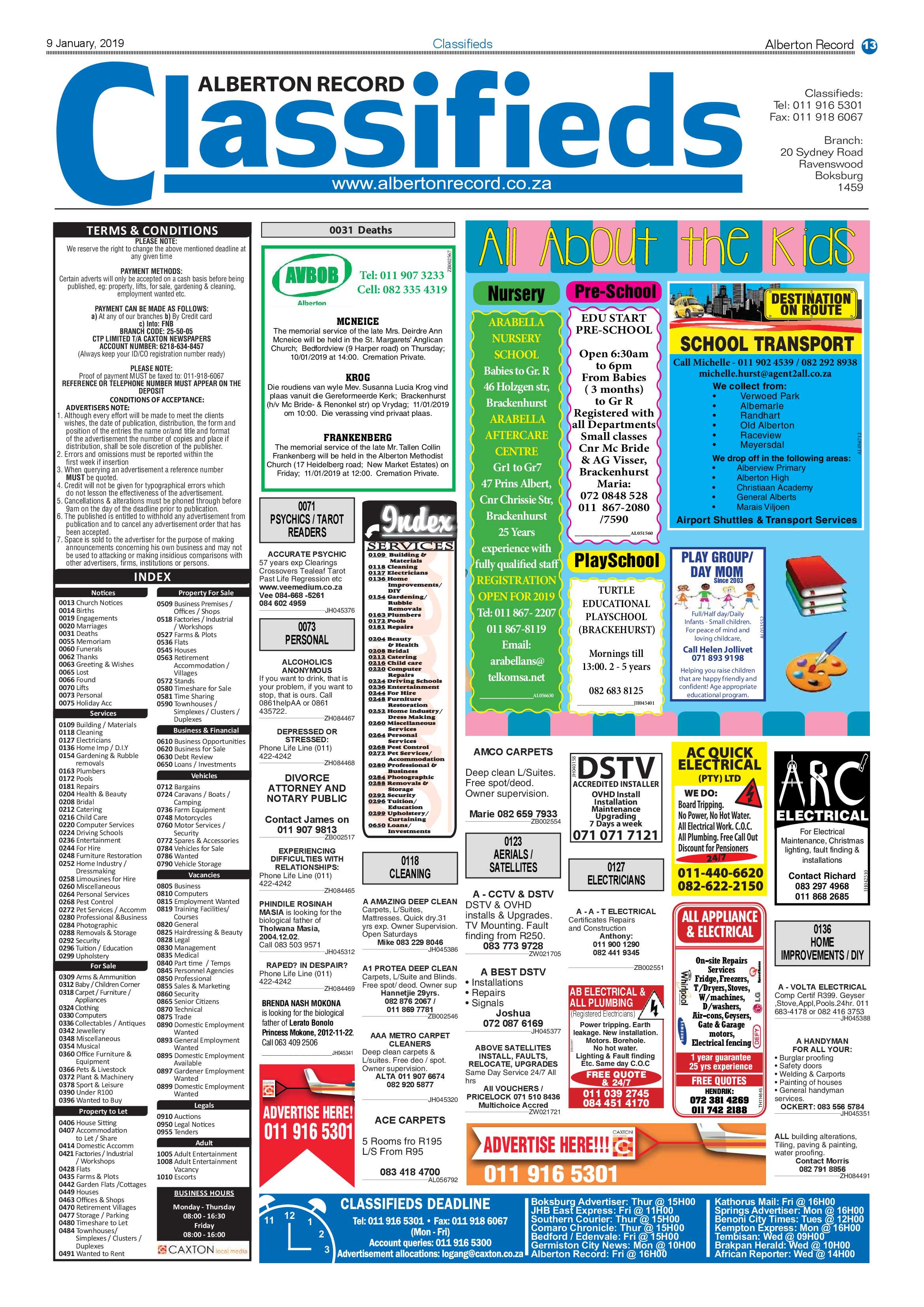 Alberton Record 09 January 2019 page 13