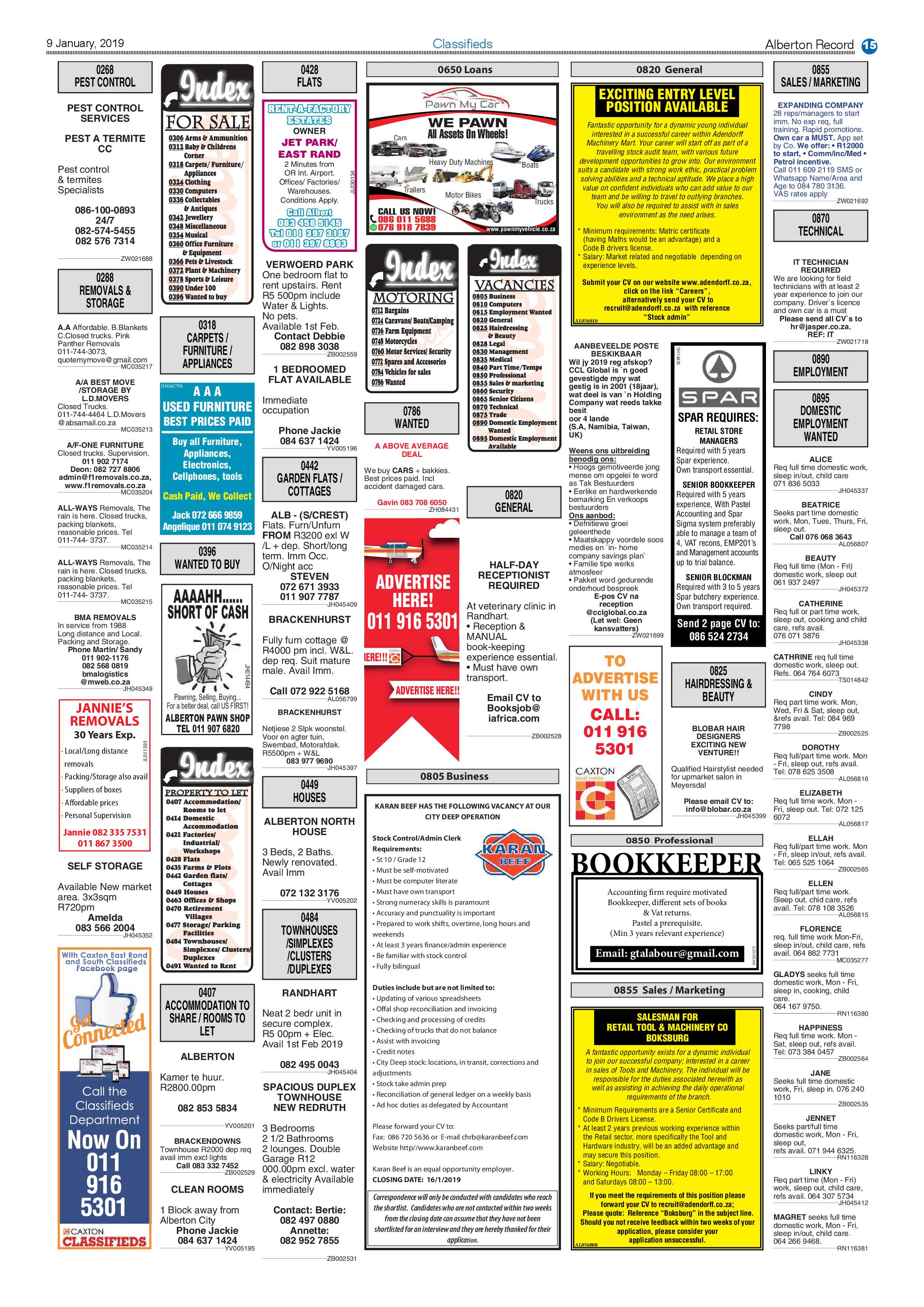Alberton Record 09 January 2019 page 15