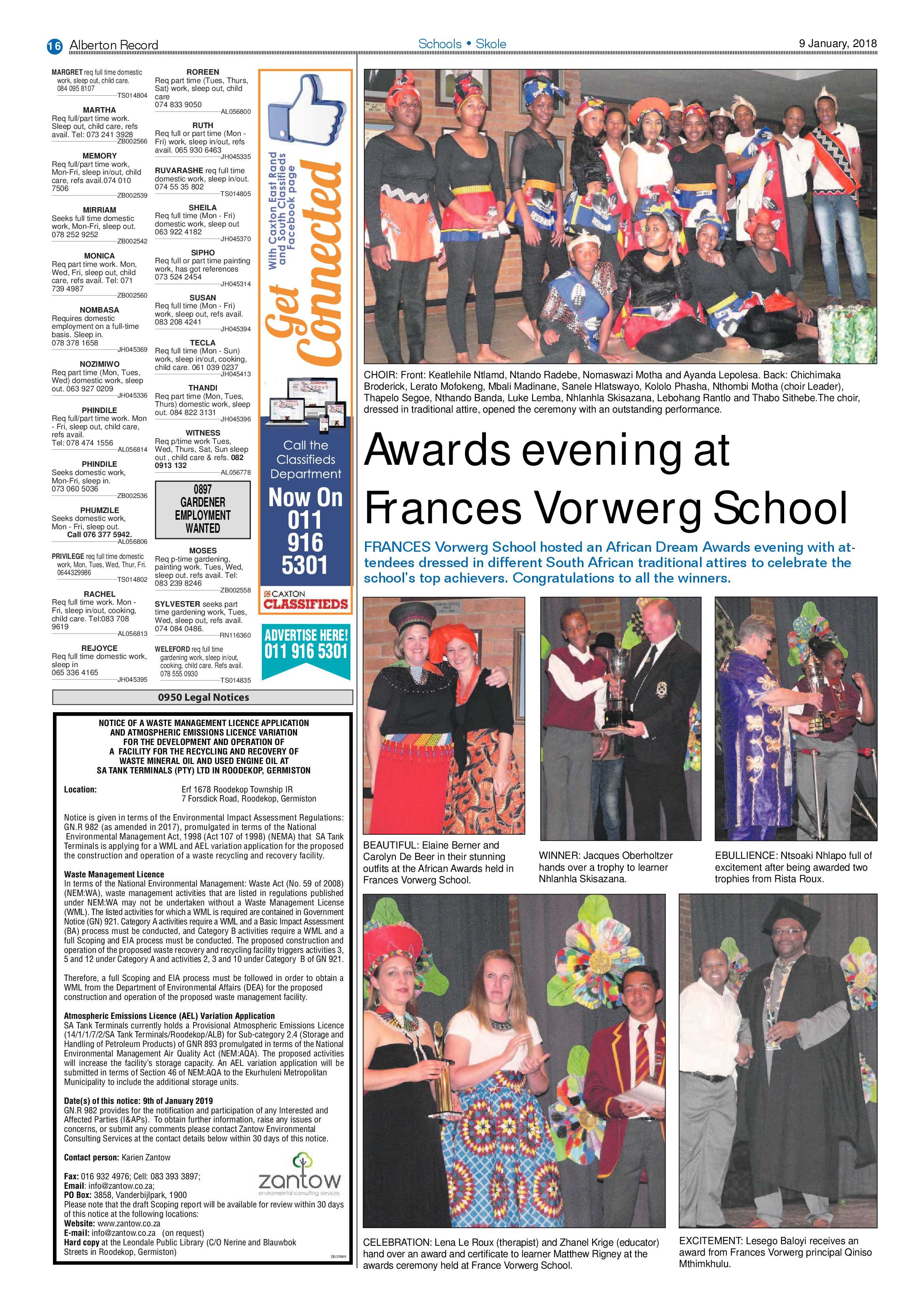 Alberton Record 09 January 2019 page 16