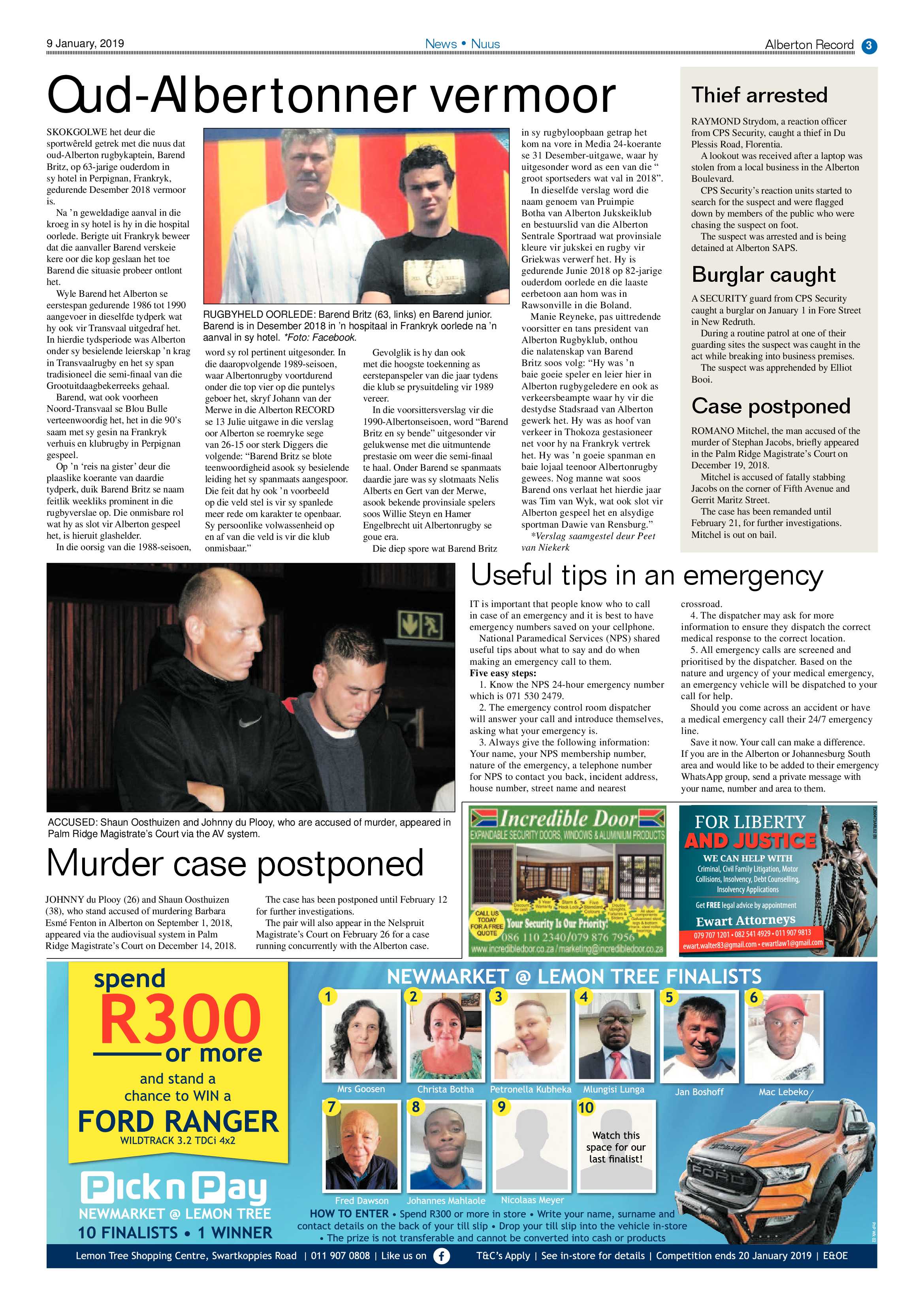 Alberton Record 09 January 2019 page 3