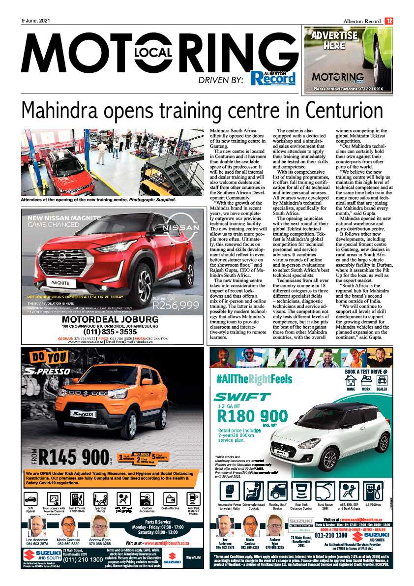 Alberton Record 09 June 2021 page 12