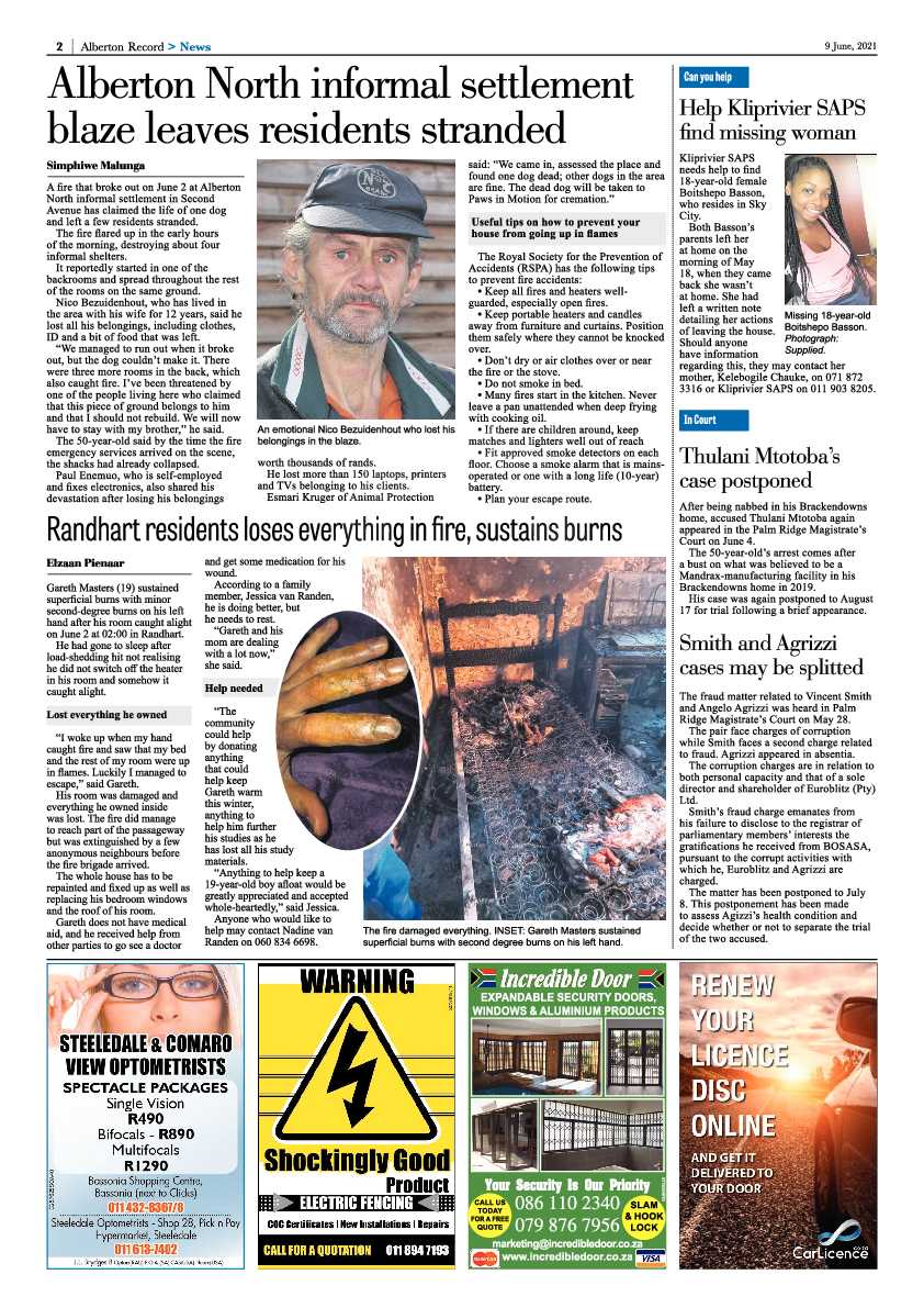 Alberton Record 09 June 2021 page 2