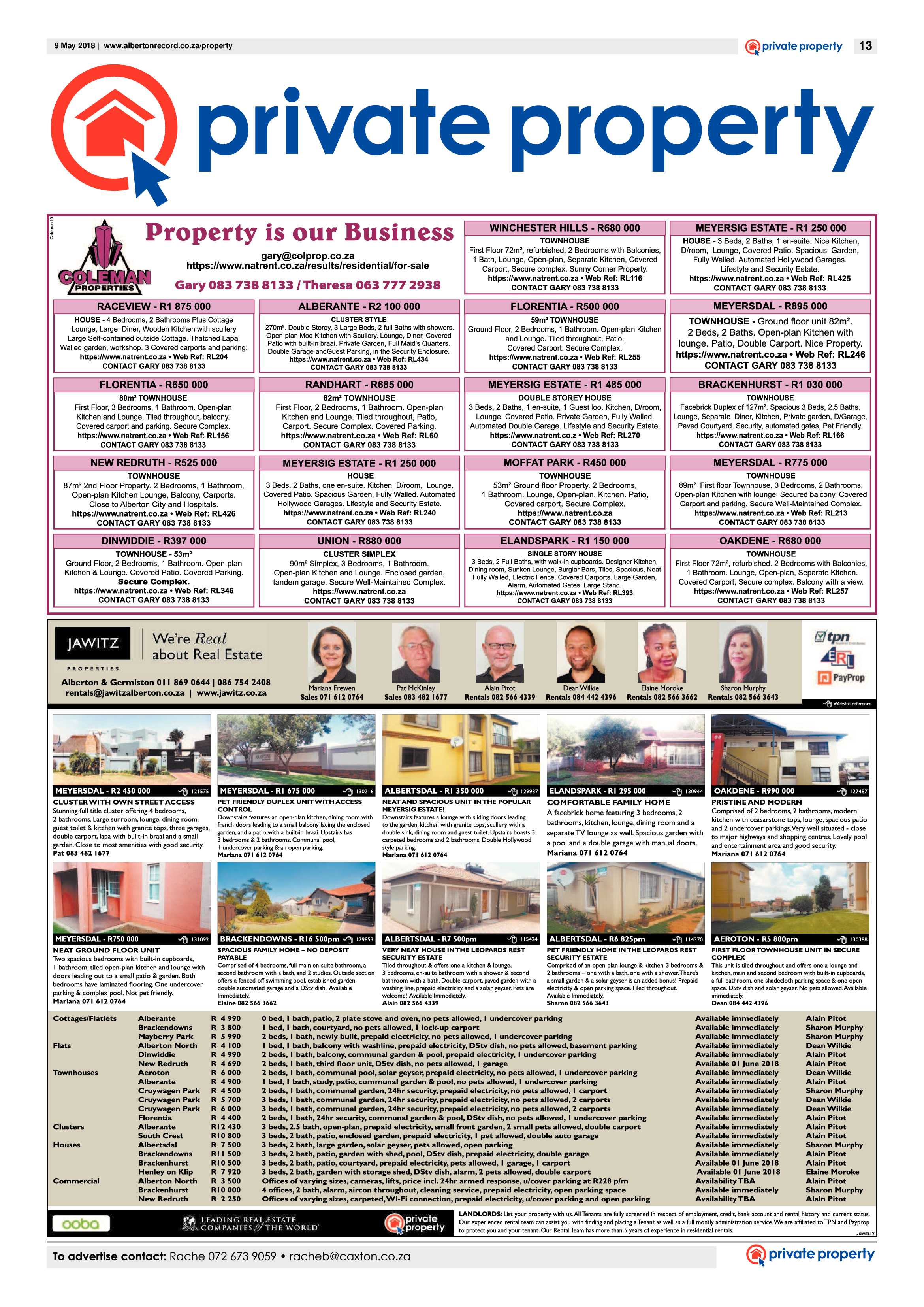 Alberton Record 09 May 2018 page 13