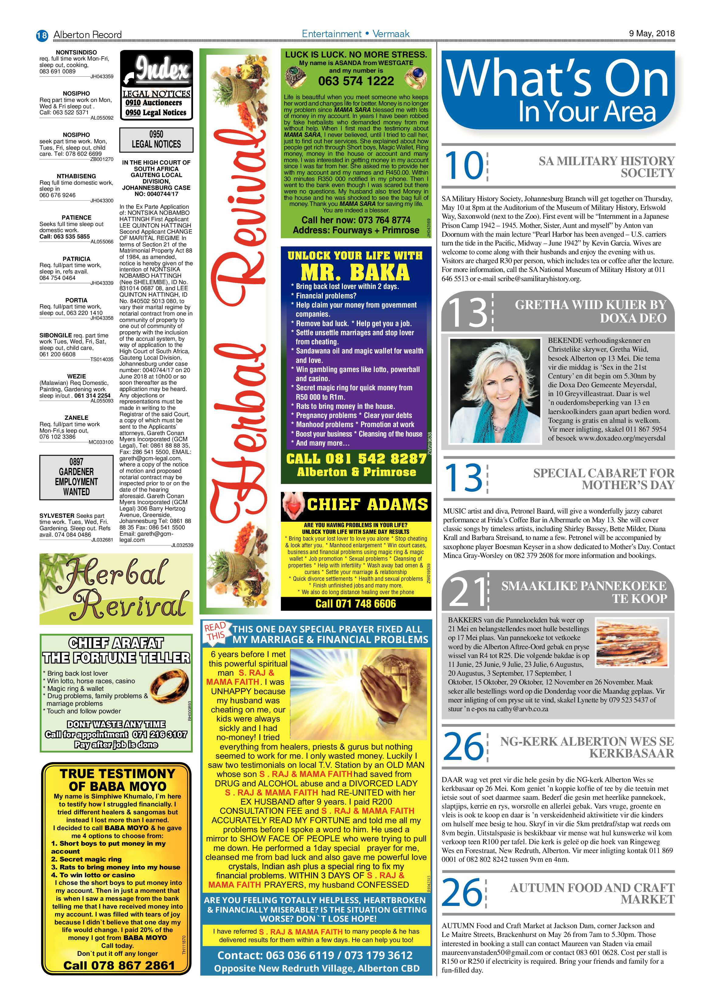 Alberton Record 09 May 2018 page 18