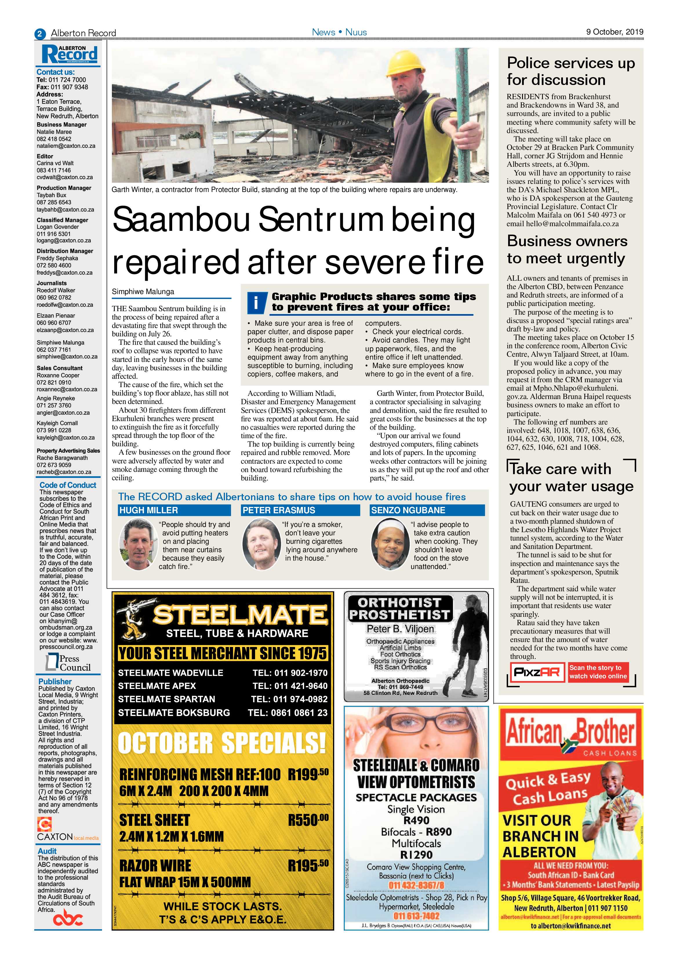 Alberton Record 09 October 2019 page 2
