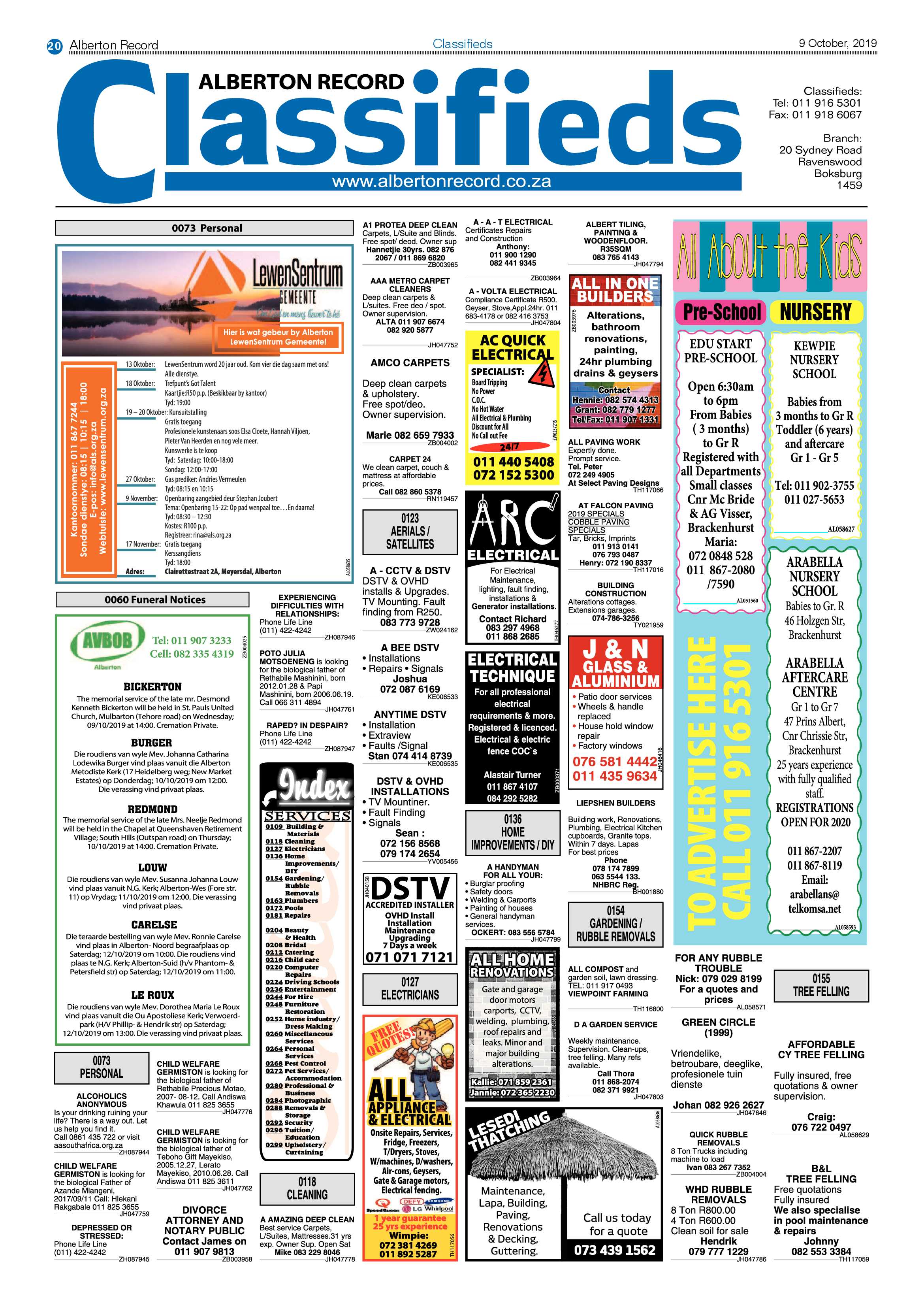 Alberton Record 09 October 2019 page 20