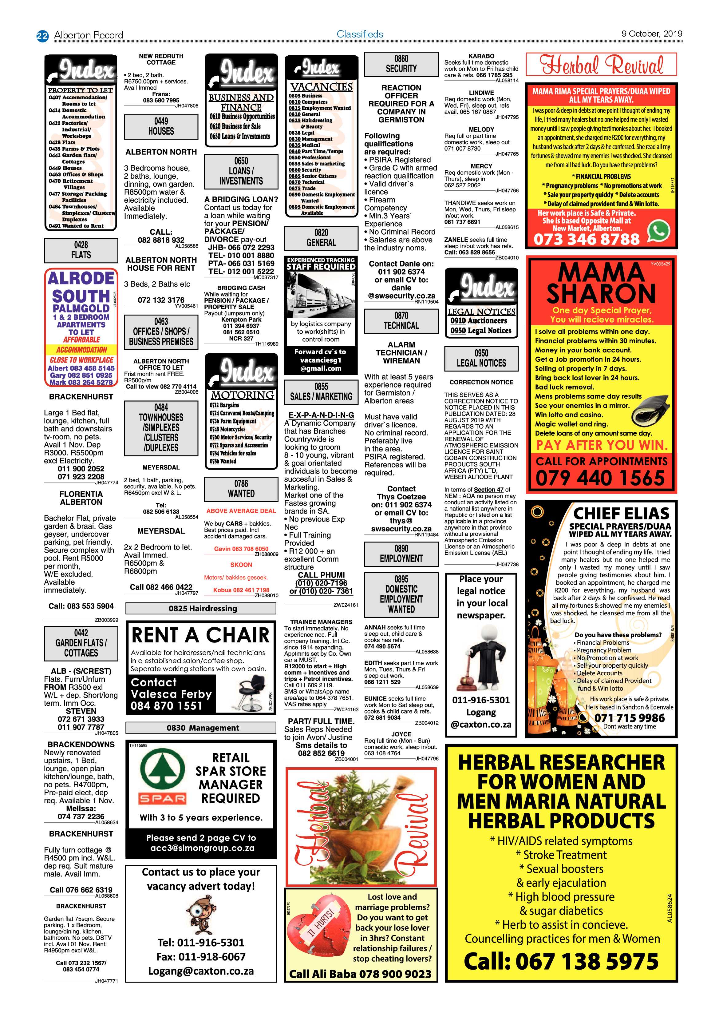 Alberton Record 09 October 2019 page 22