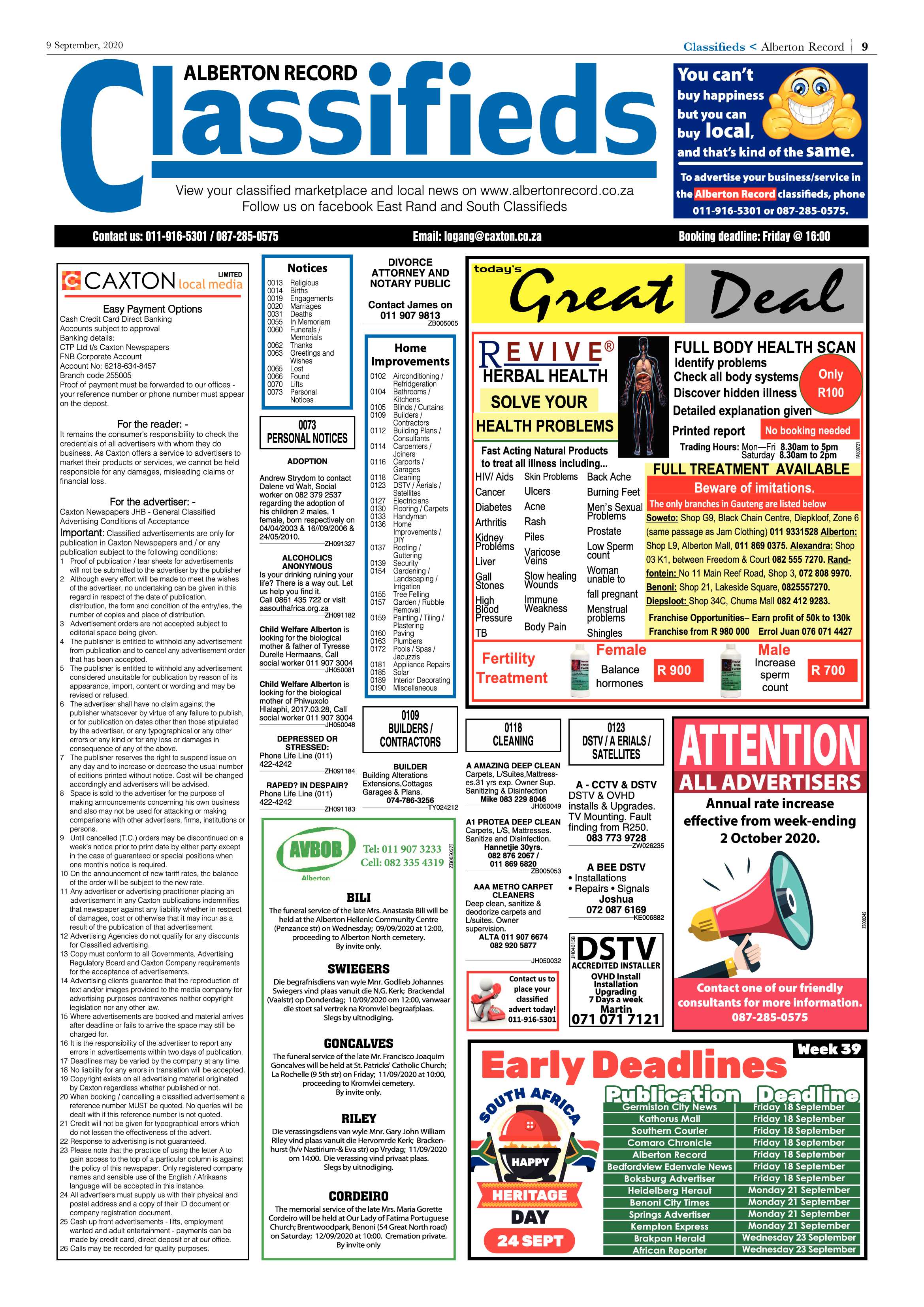 Alberton Record 09 September 2020 page 9