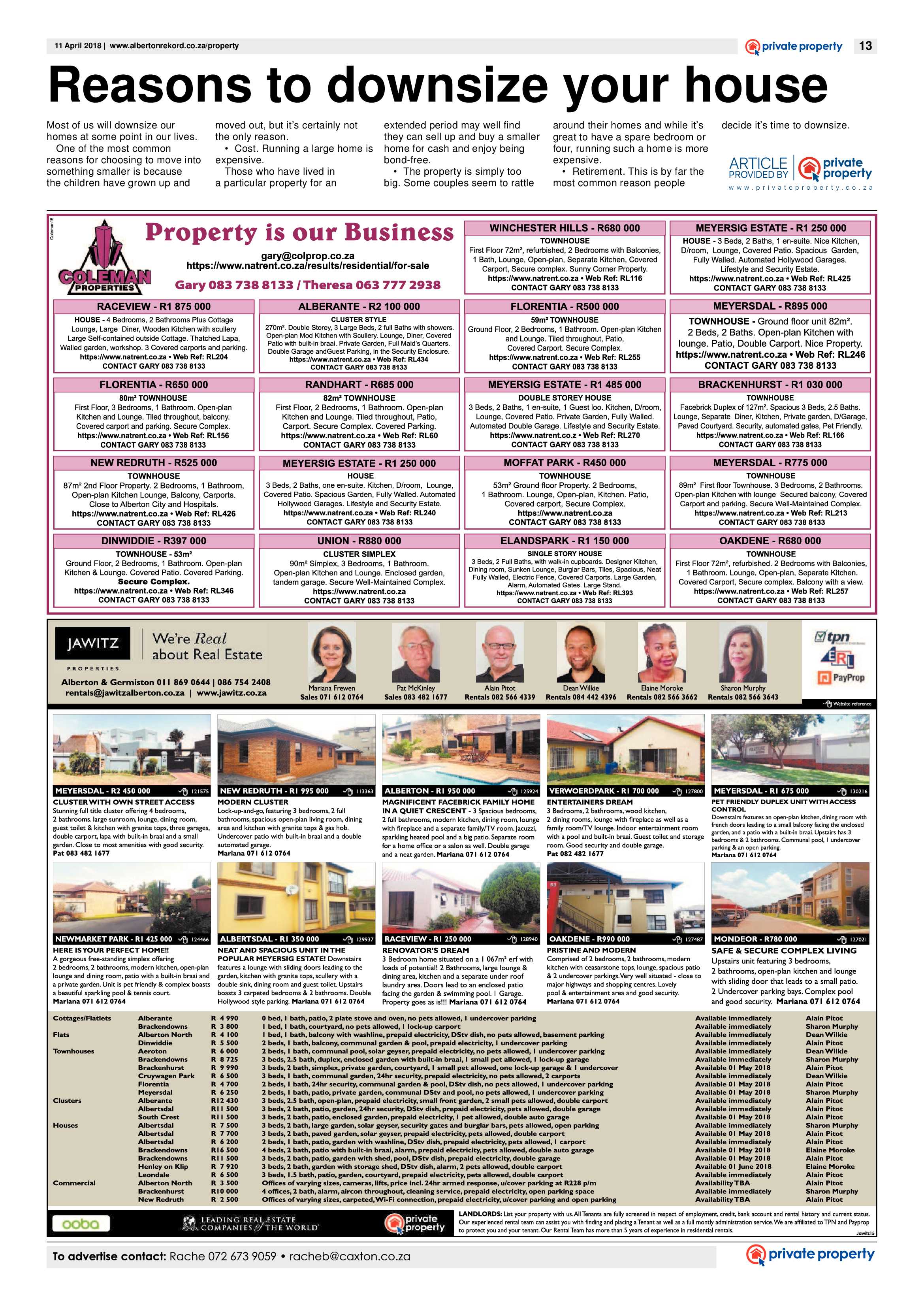 Alberton Record 11 April 2018 page 13