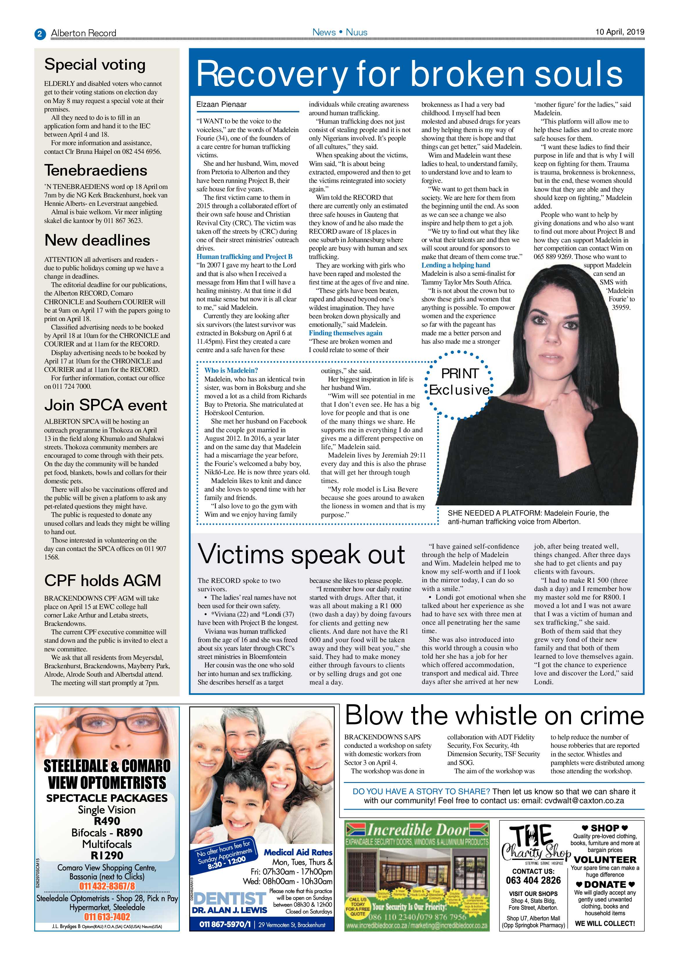 Alberton Record 10 April 2019 page 2