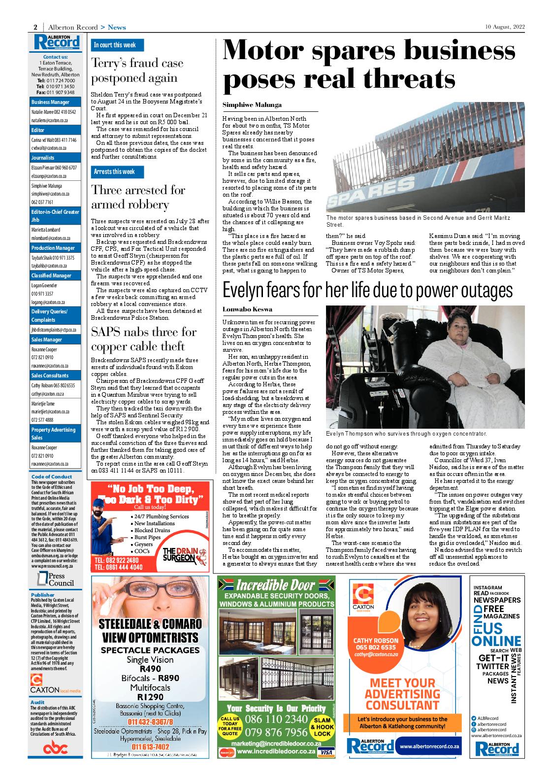 Alberton Record 10 August 2022 page 4