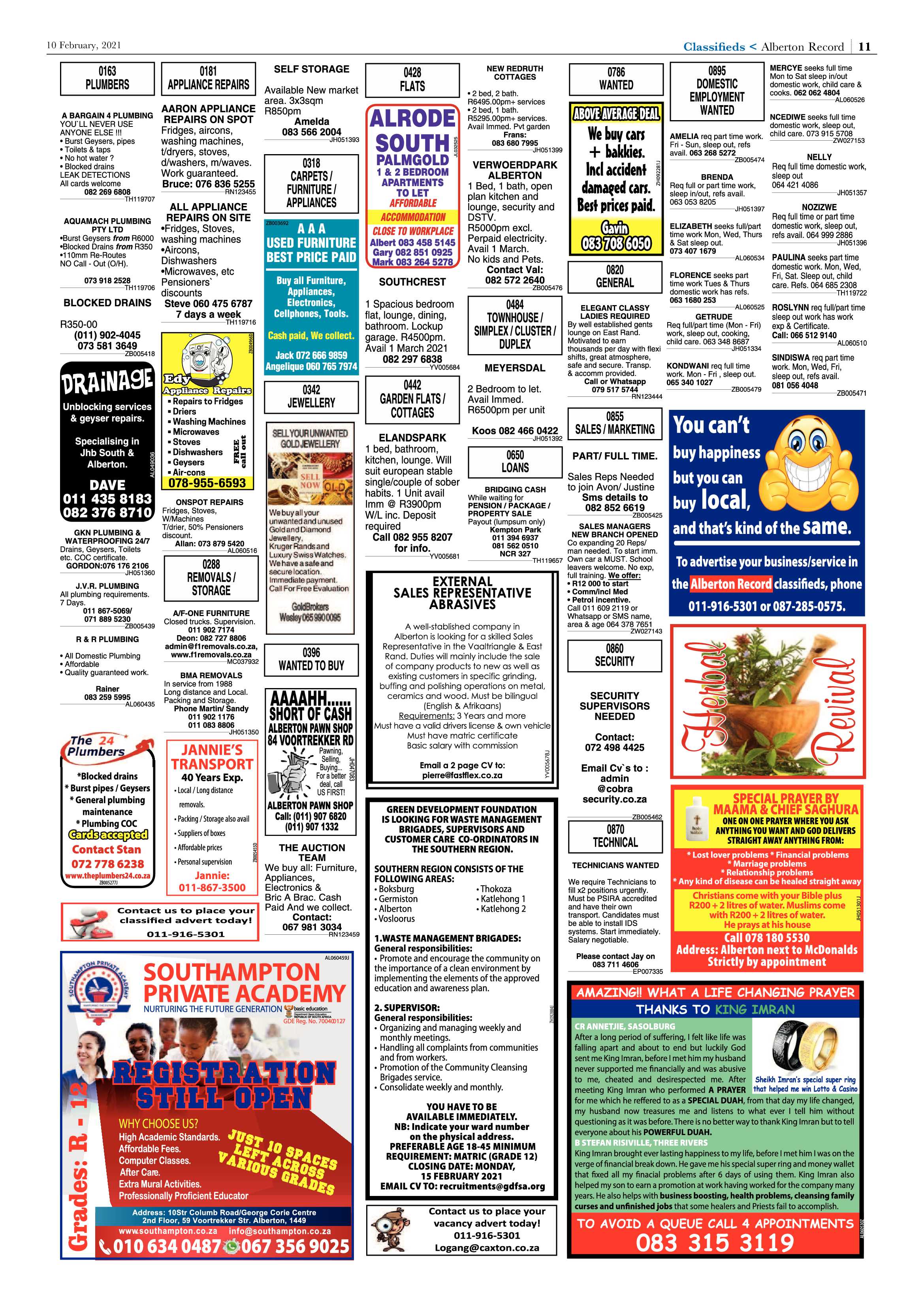 Alberton Record 10 February 2021 page 11