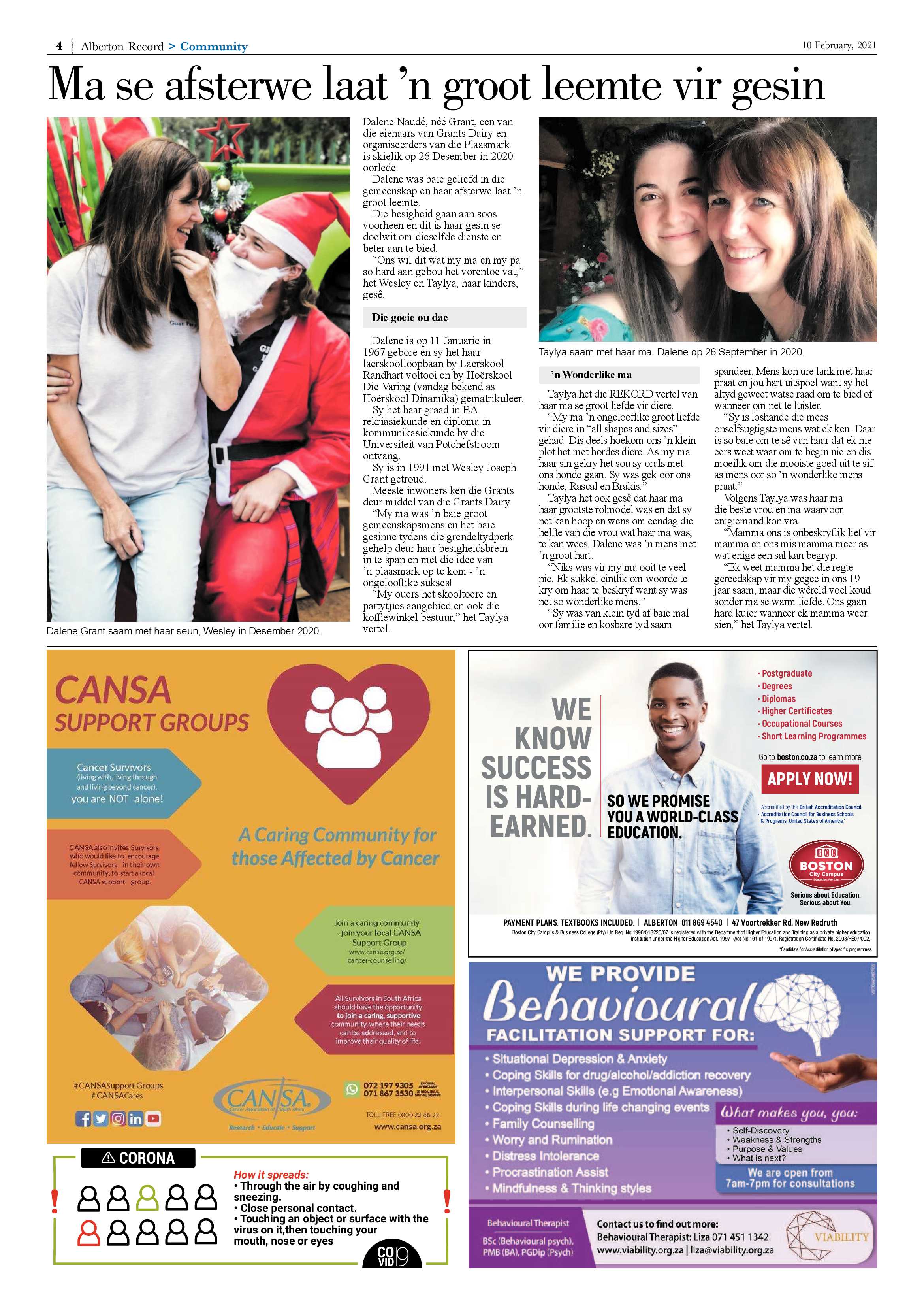 Alberton Record 10 February 2021 page 4