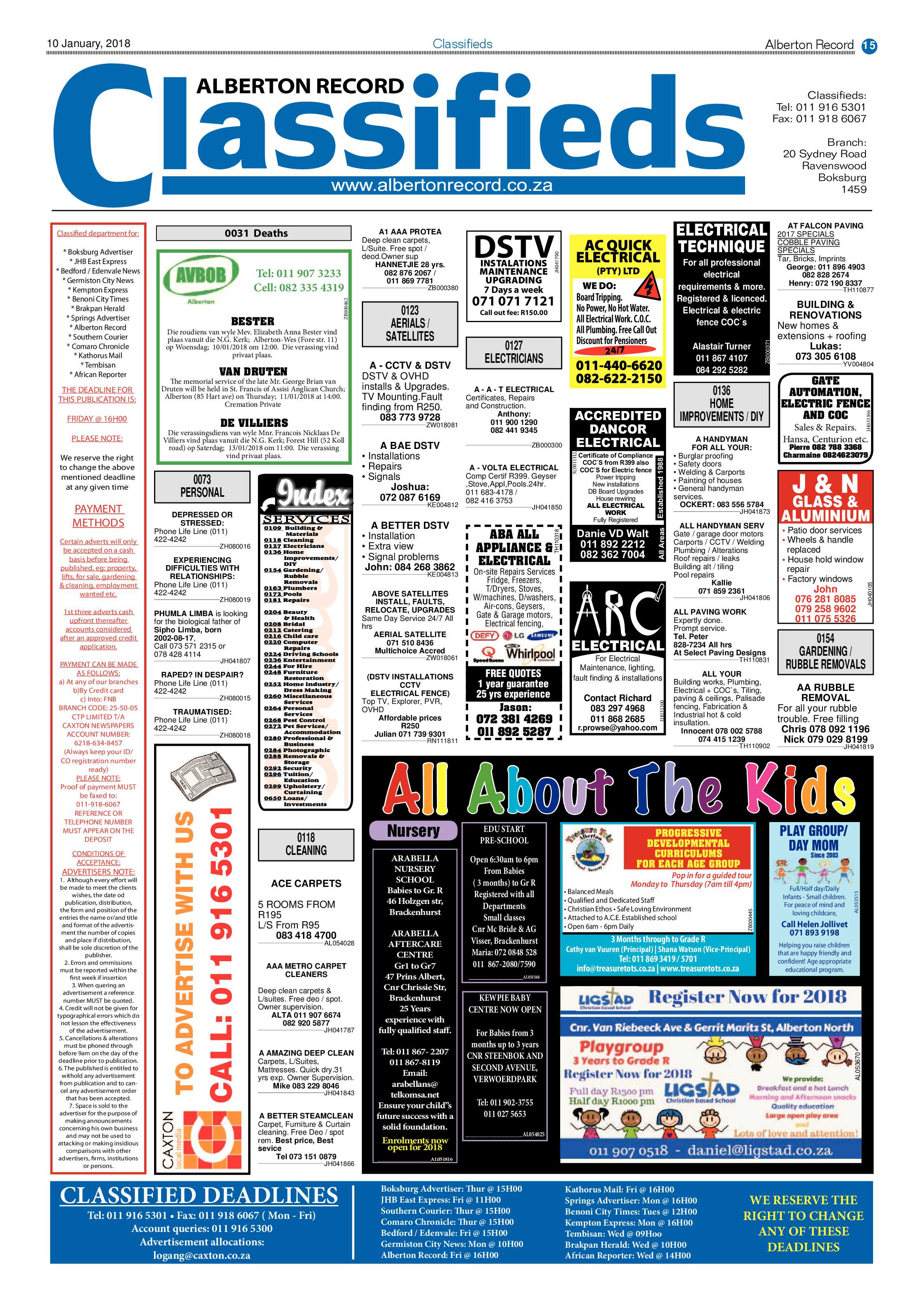 Alberton Record 10 January 2018 page 15