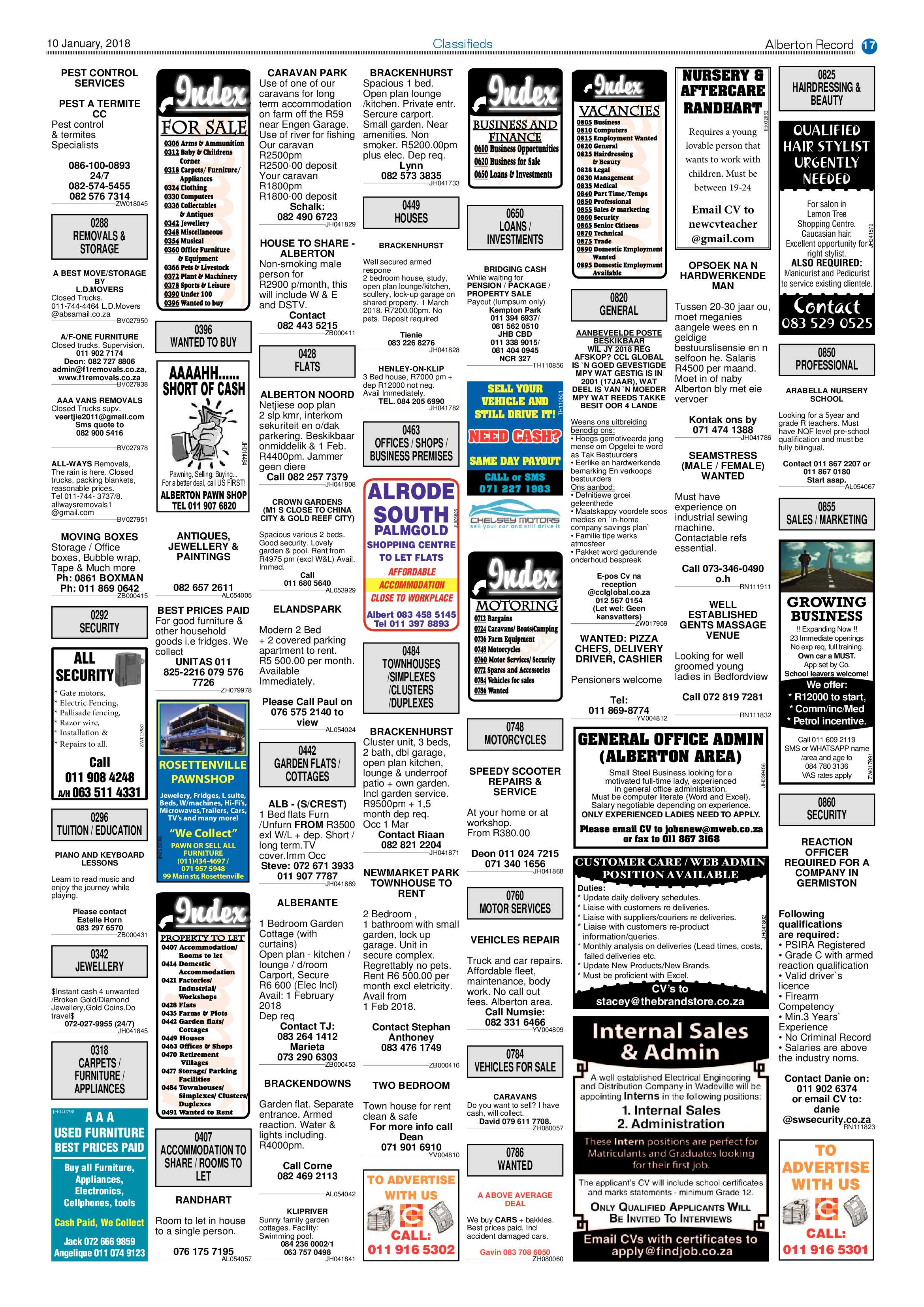 Alberton Record 10 January 2018 page 17