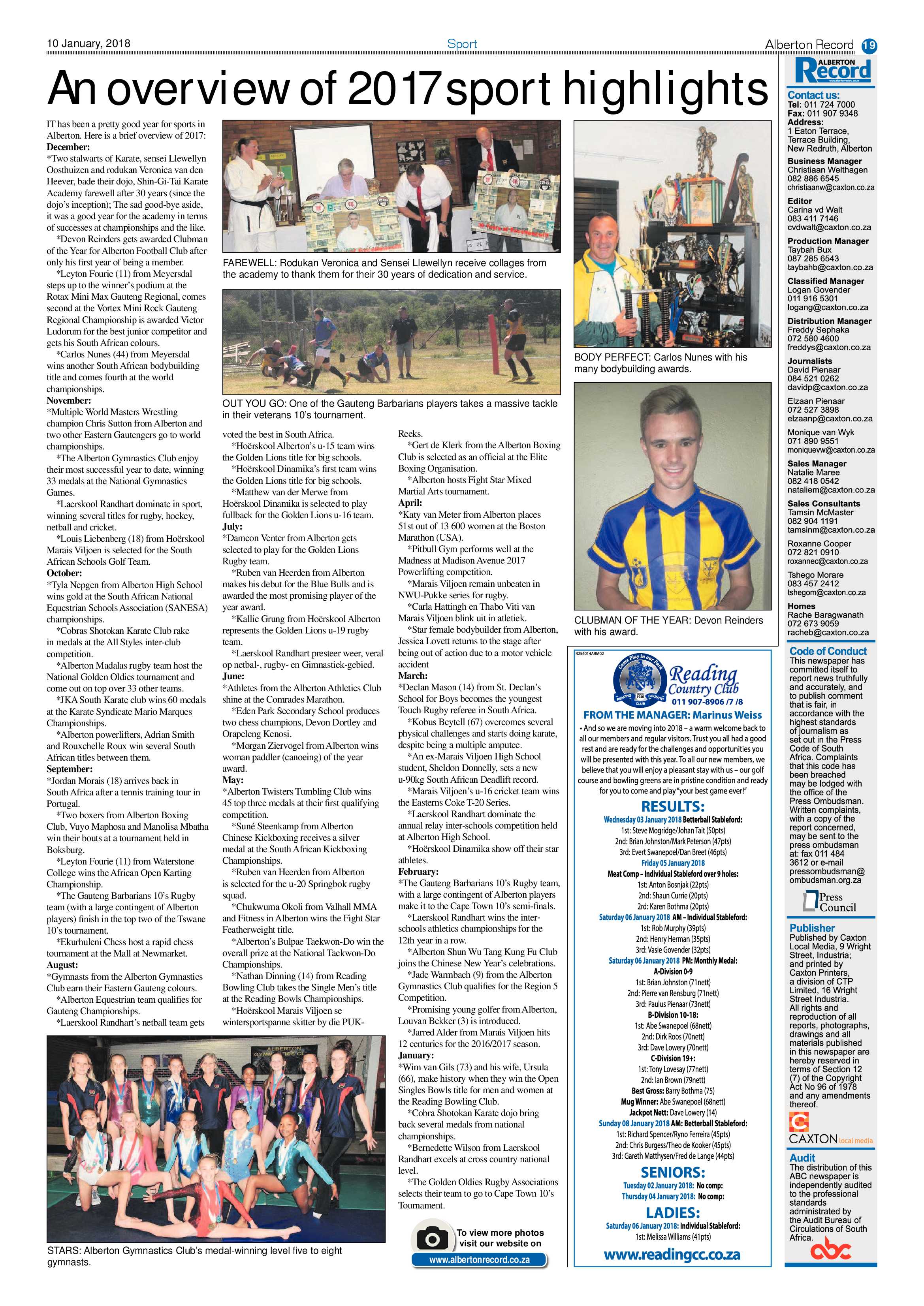 Alberton Record 10 January 2018 page 19