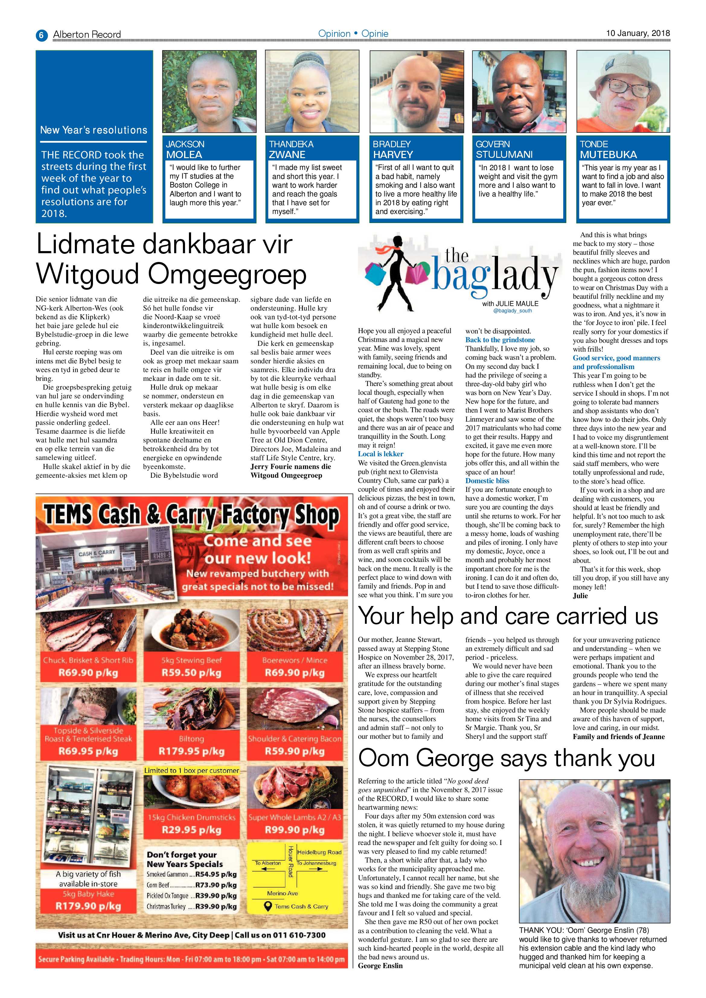 Alberton Record 10 January 2018 page 6