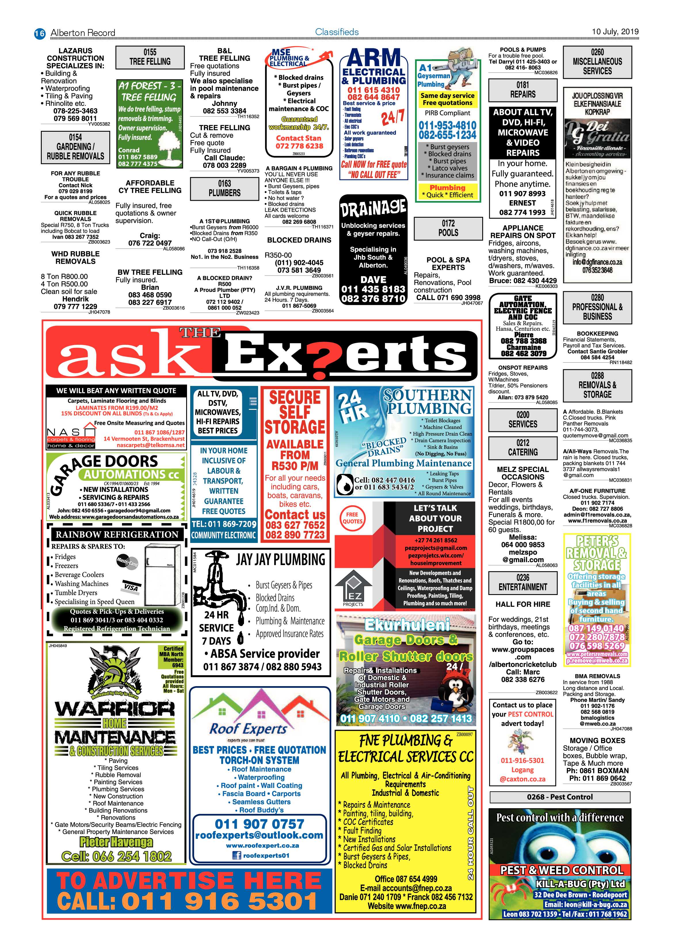 Alberton Record 10 July 2019 page 16