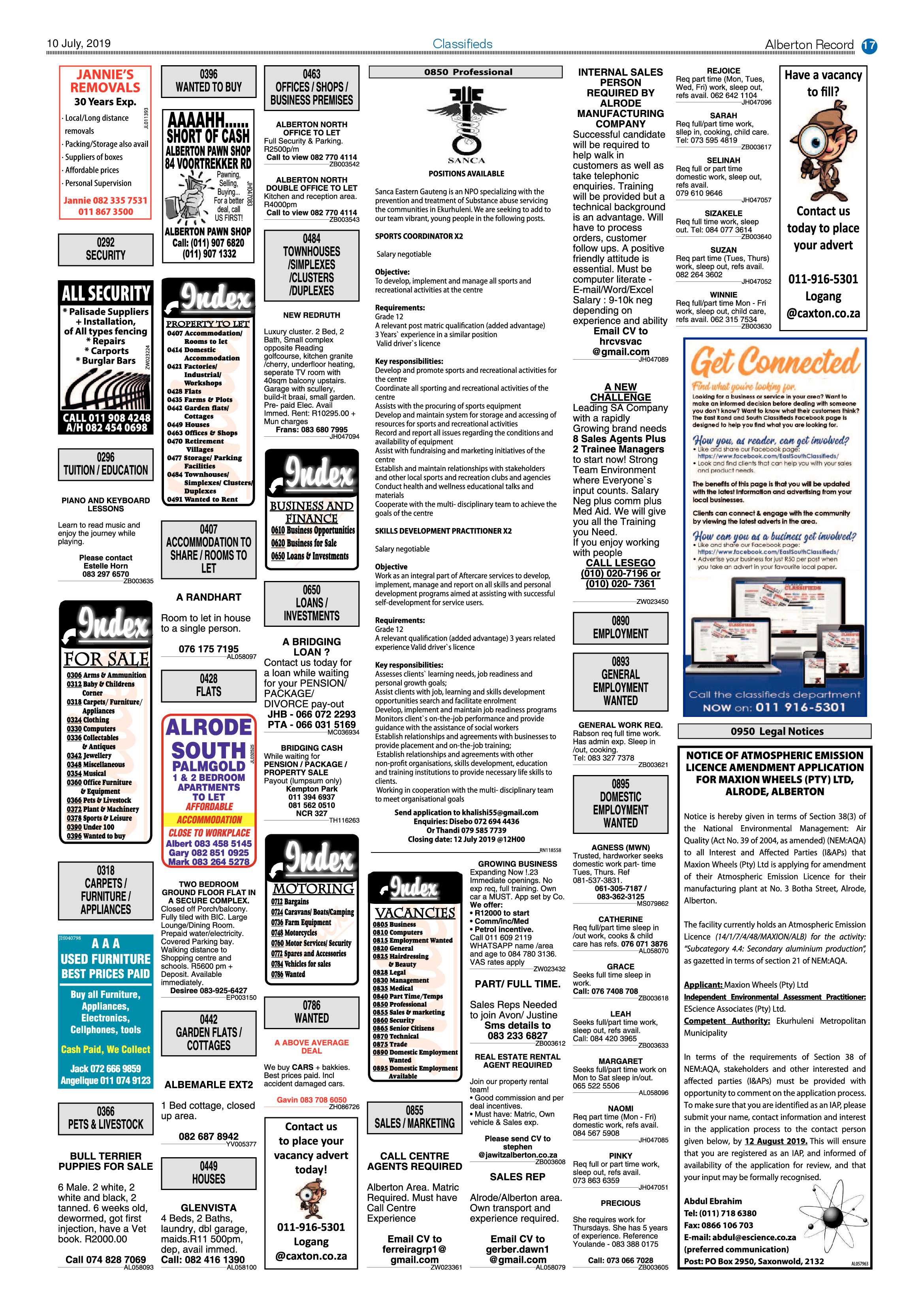 Alberton Record 10 July 2019 page 17