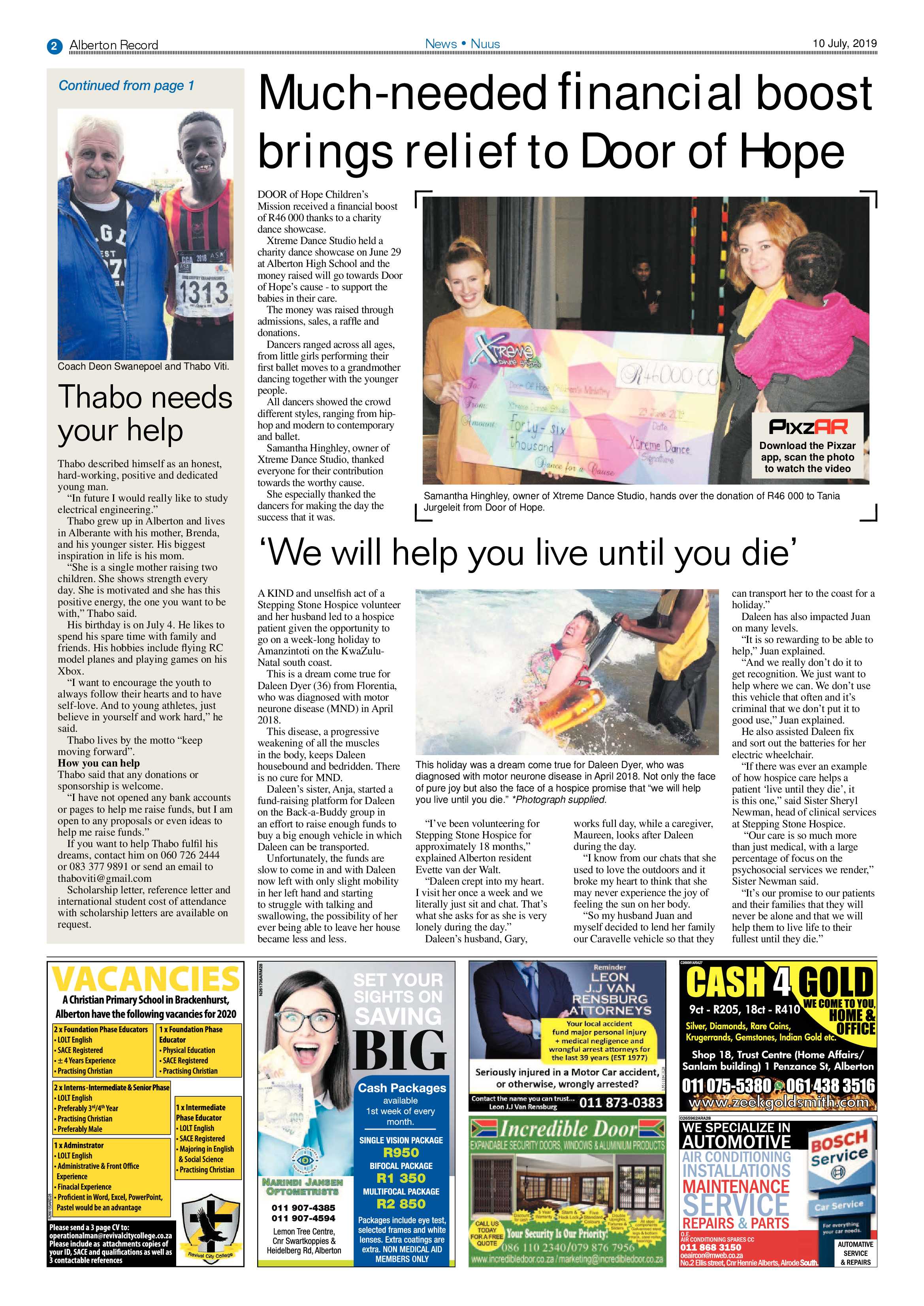 Alberton Record 10 July 2019 page 2