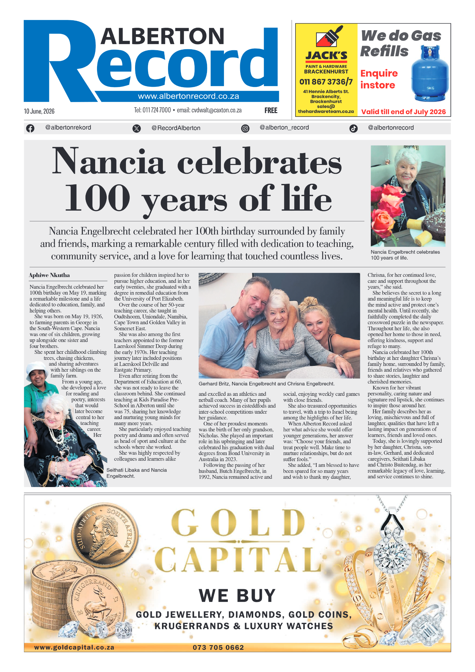 Alberton Record 10 June 2026 page 3