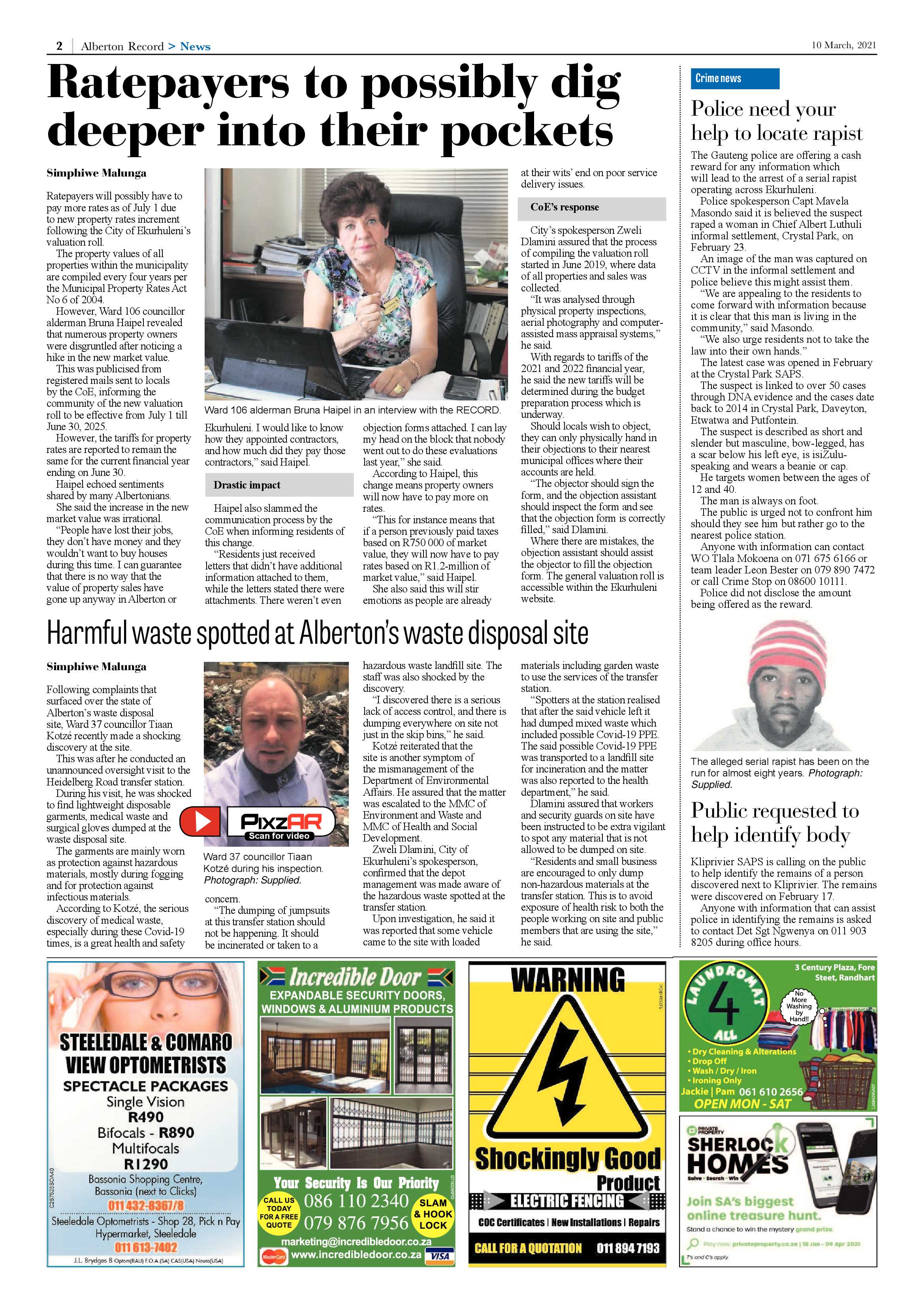 Alberton Record 10 March 2021 page 2