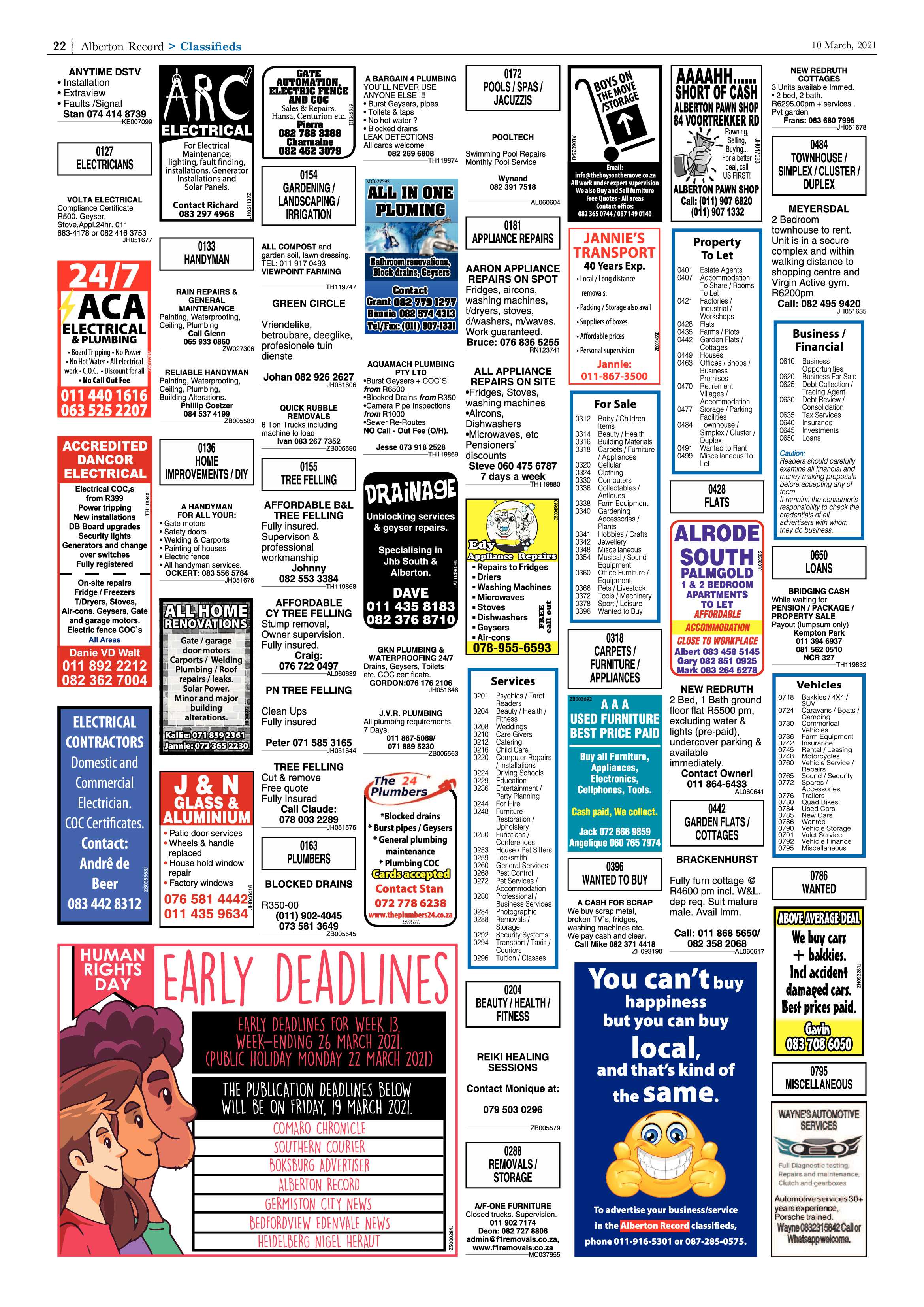 Alberton Record 10 March 2021 page 22