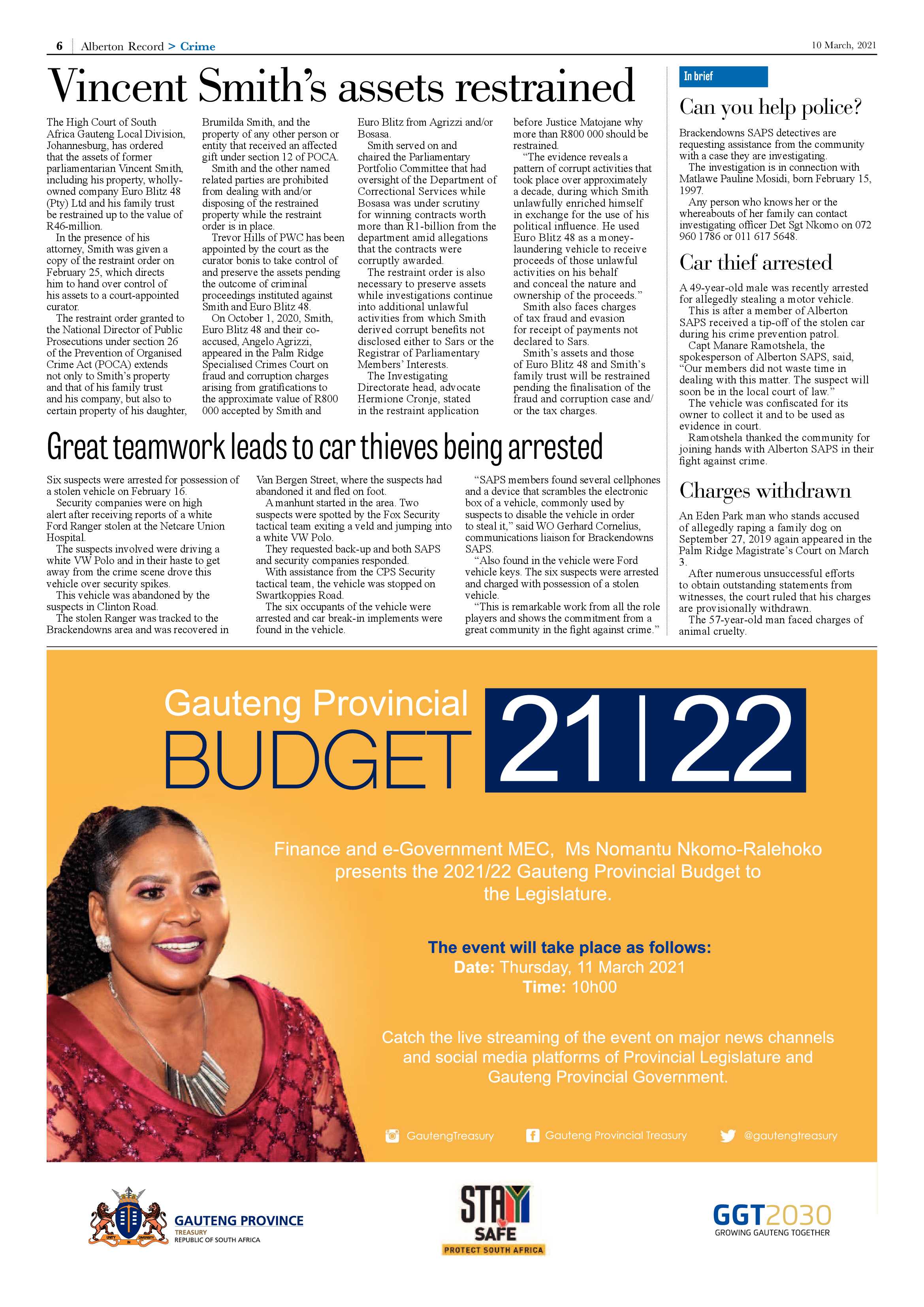 Alberton Record 10 March 2021 page 6