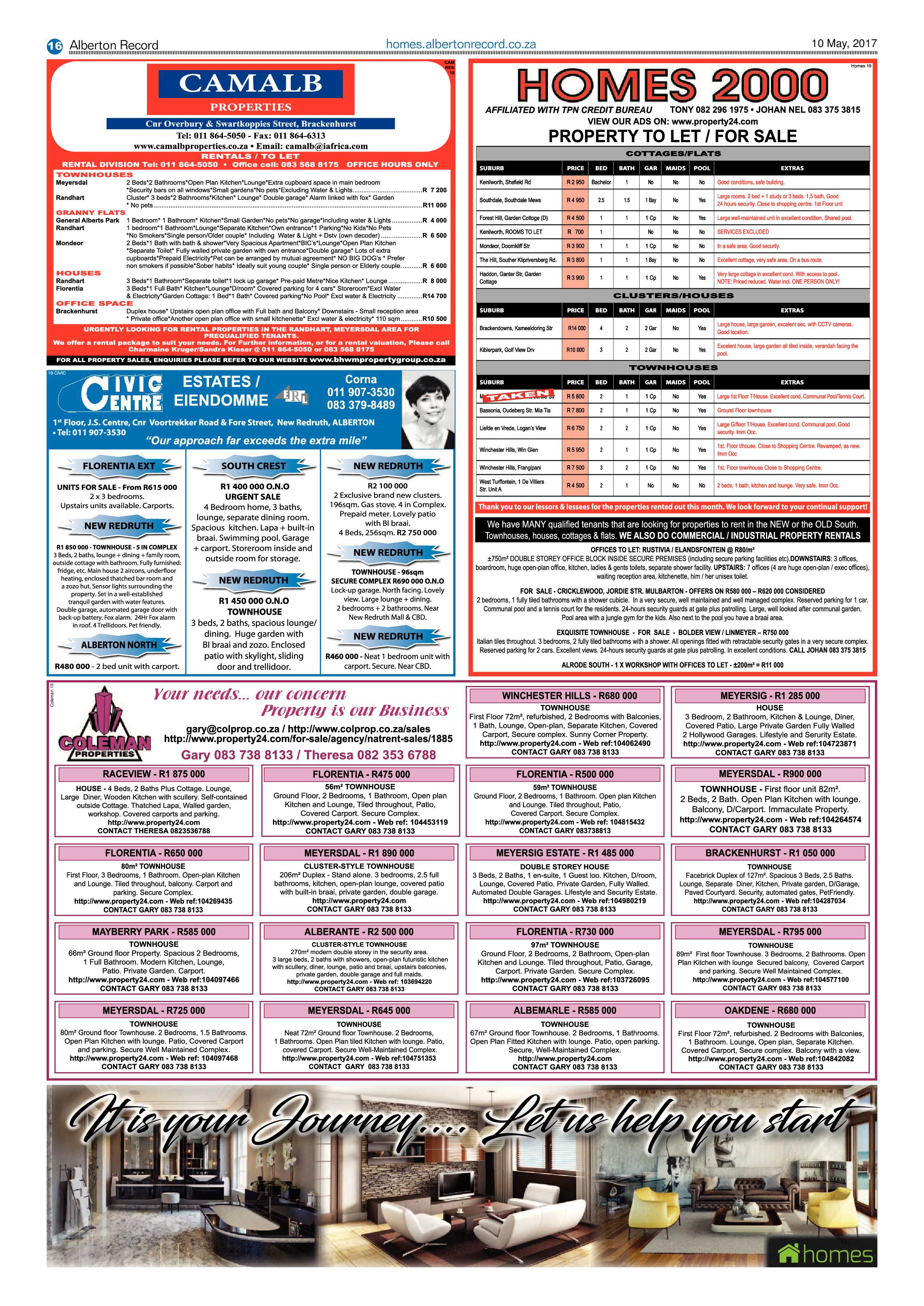 Alberton Record 10 May 2017 page 16