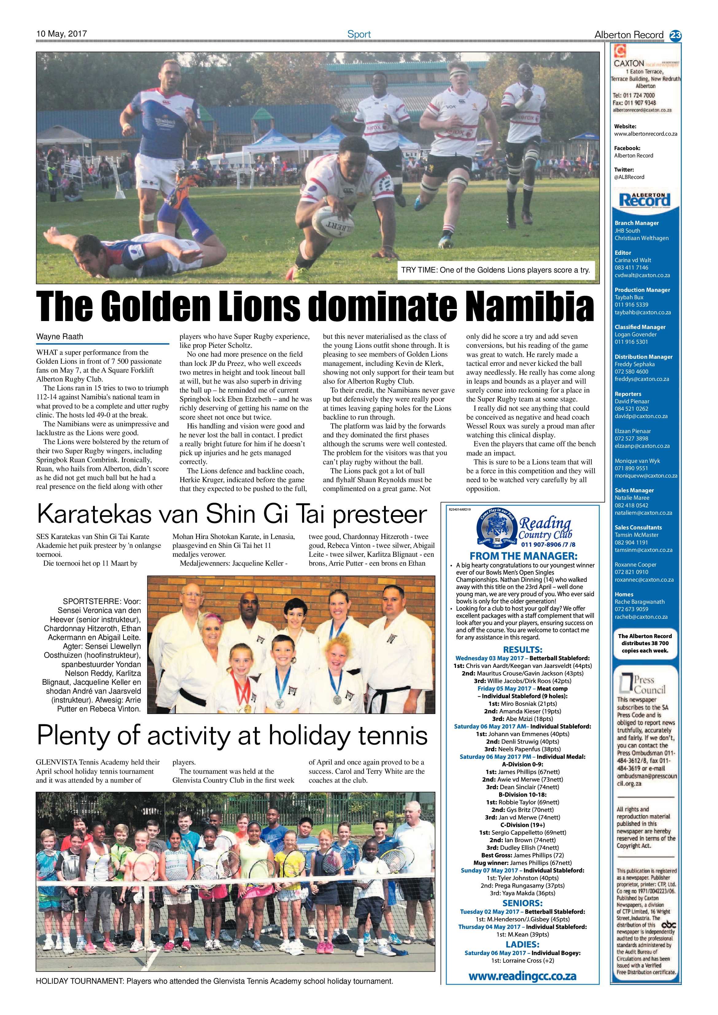 Alberton Record 10 May 2017 page 23