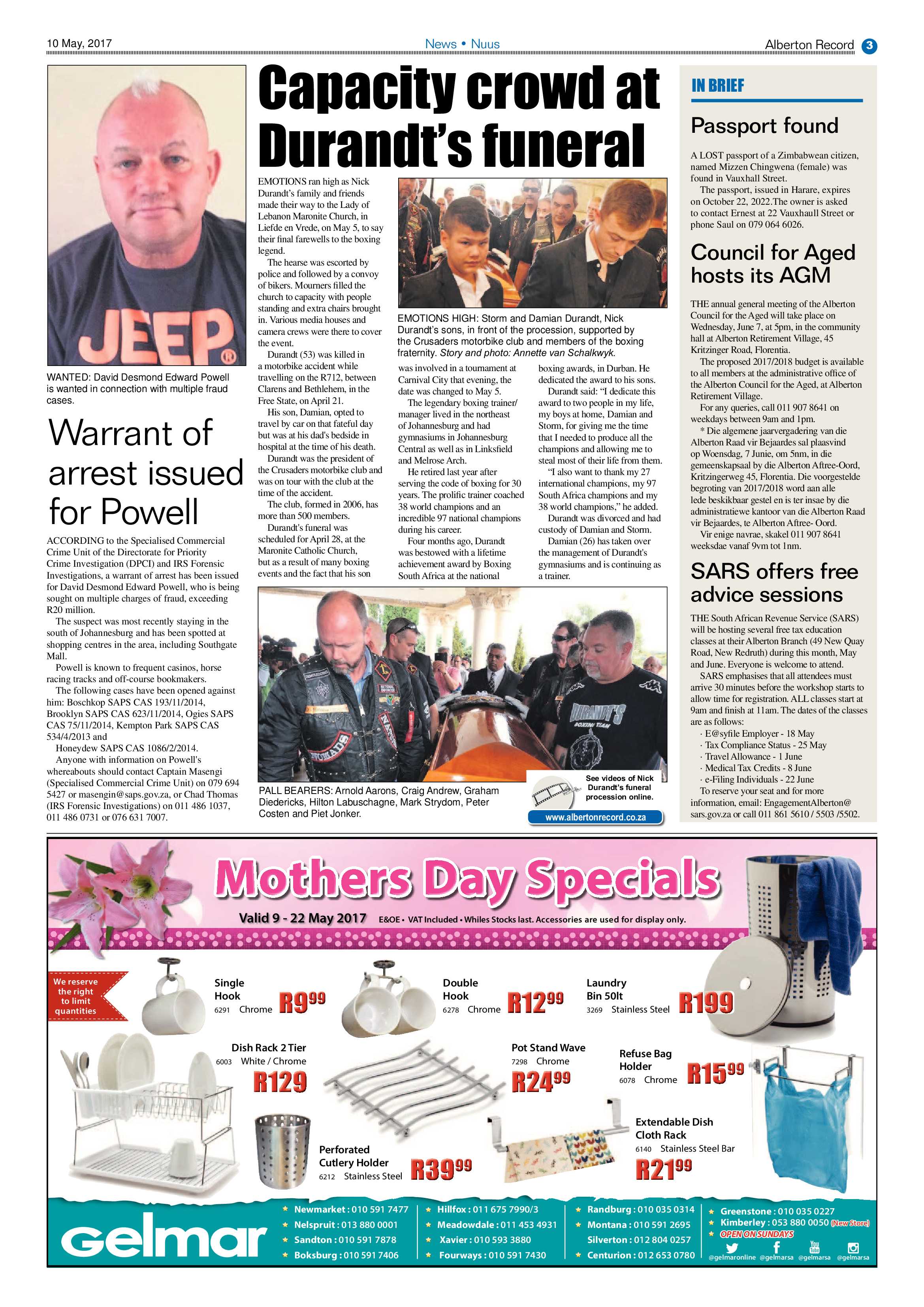 Alberton Record 10 May 2017 page 3