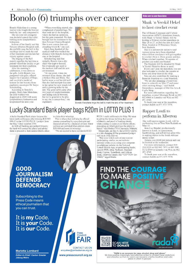 Alberton Record 10 May 2023 page 4